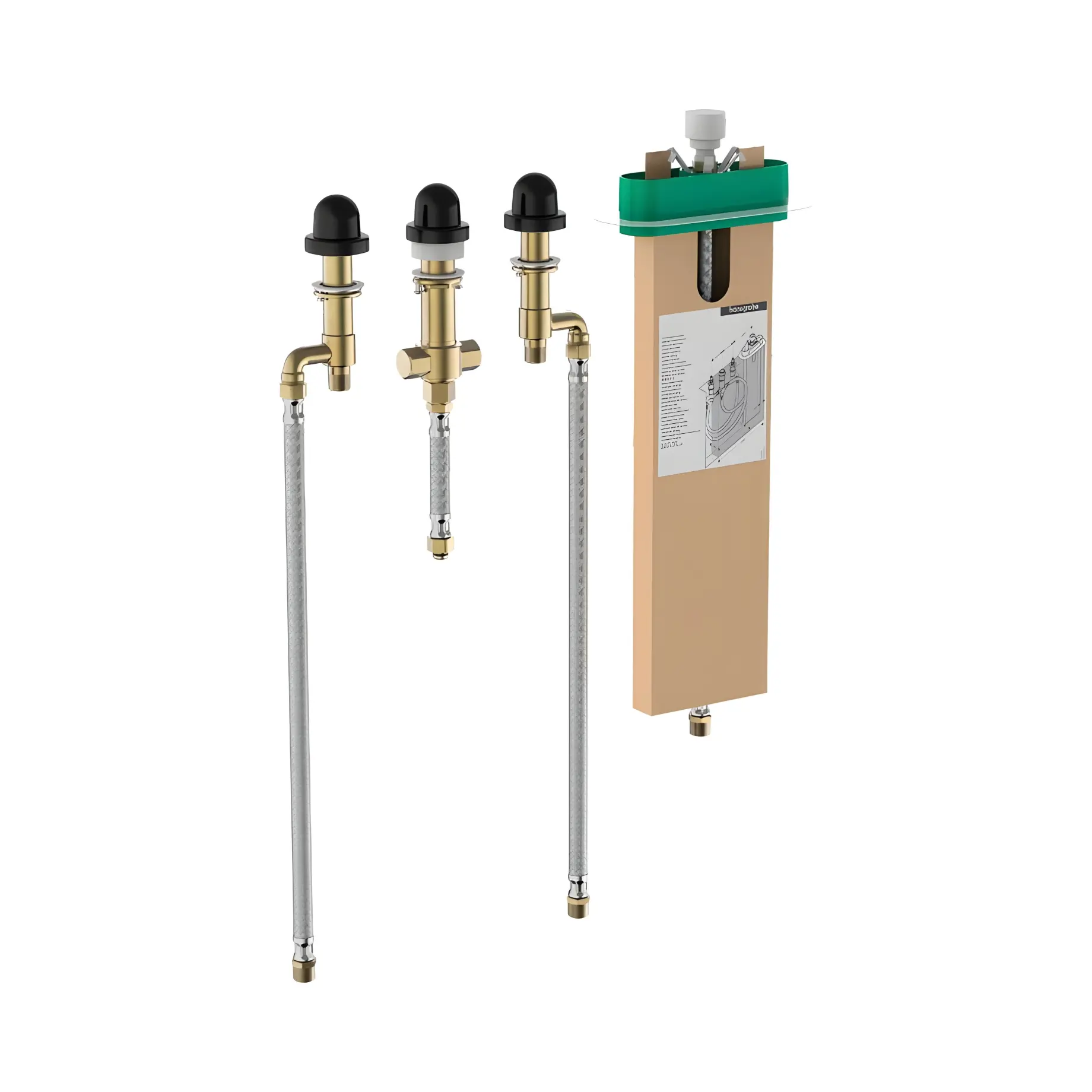 Прихована частина для змішувача на борт ванни на 4 отвори