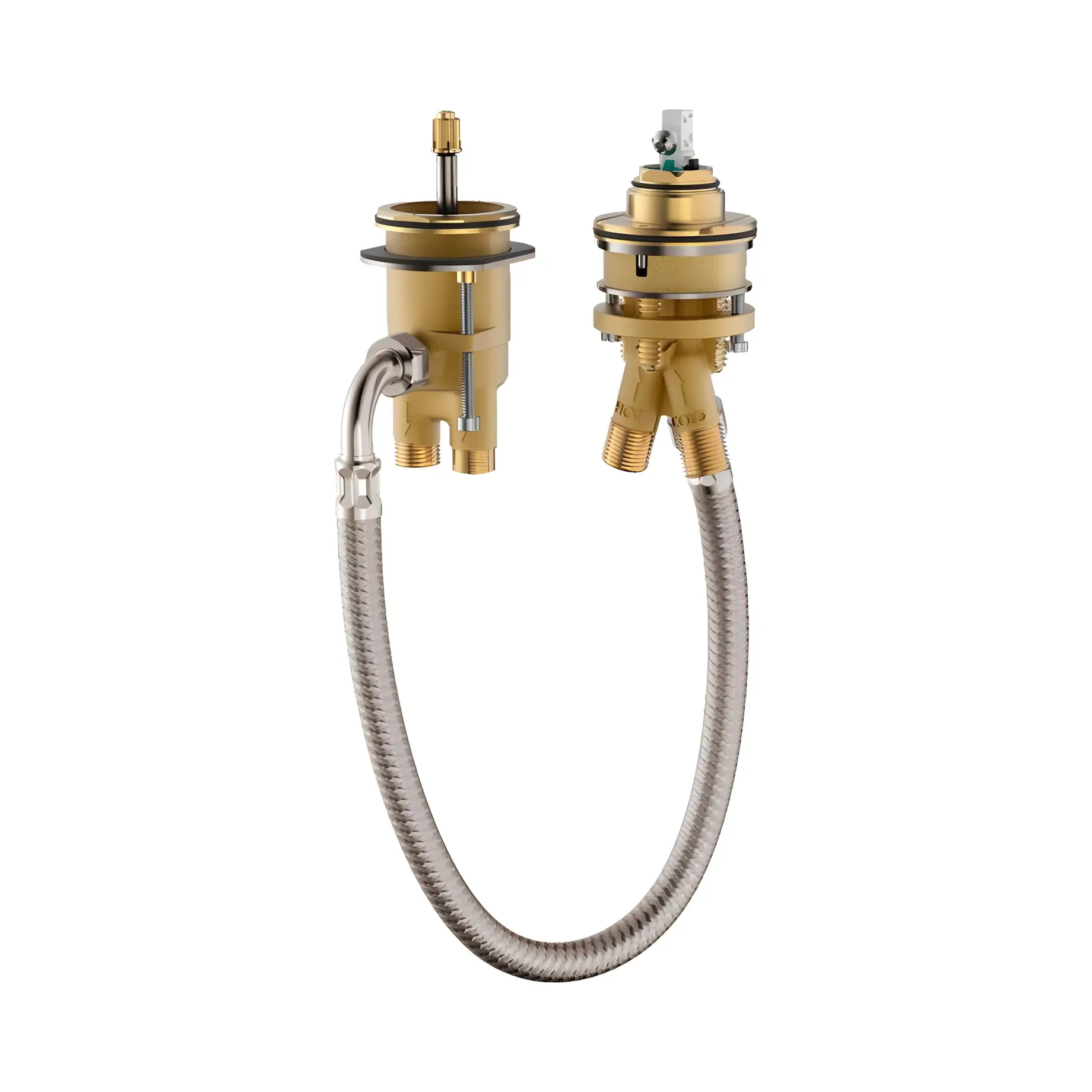 Прихована частина для змішувача на борт ванни на 2 отвори