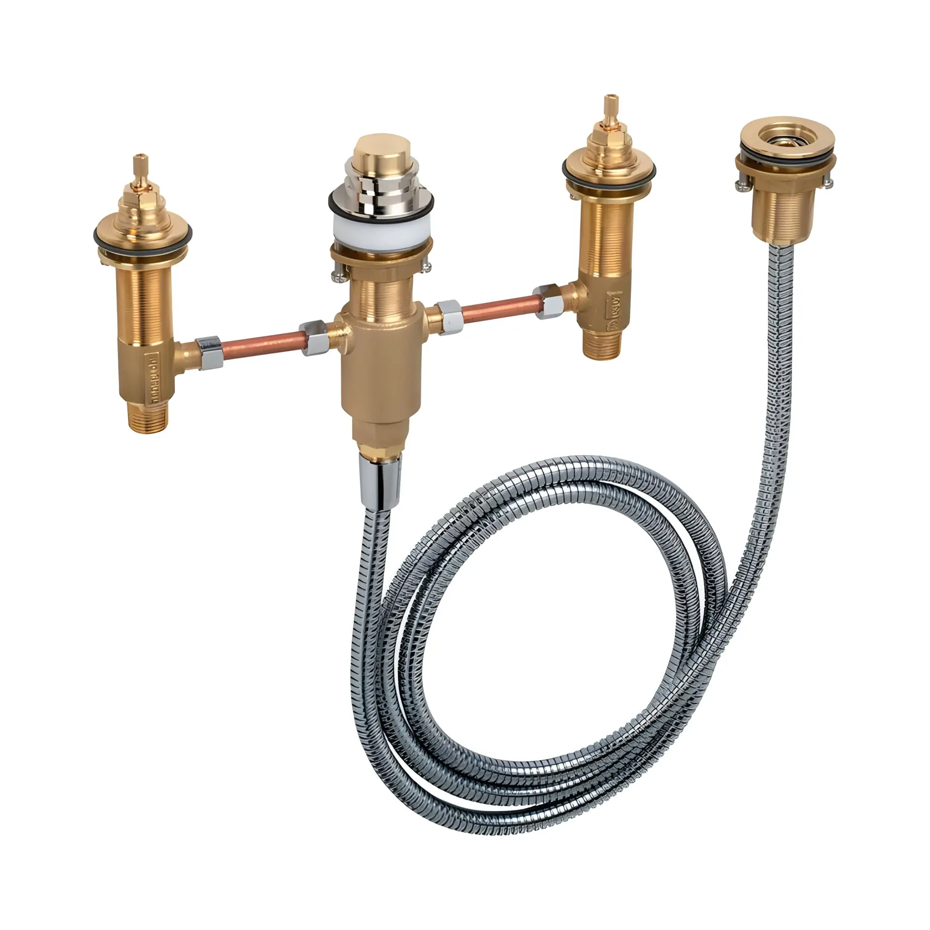 Прихована частина для змішувача на борт ванни на 4 отвори