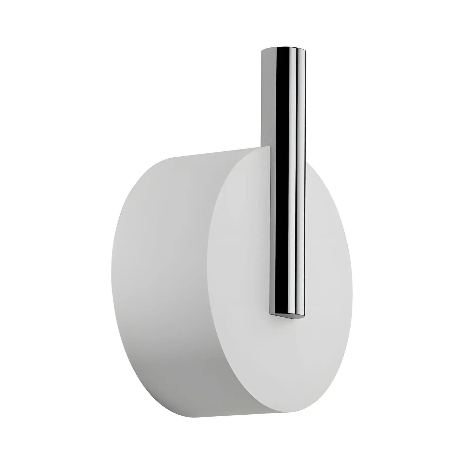 Гачок настінний STONE WHK, хром/білий