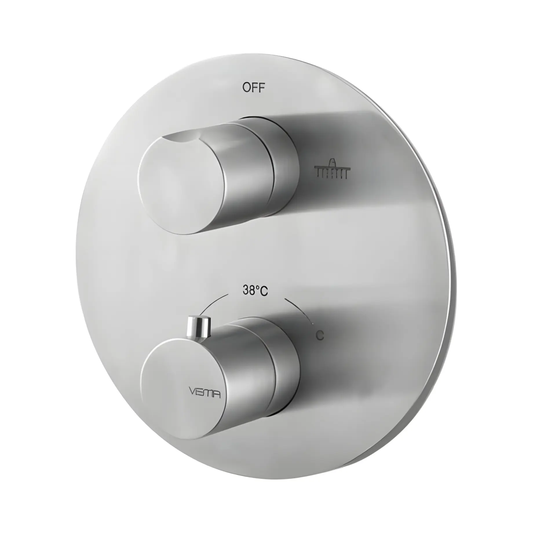 Вбудований термостатичний змішувач для душу на 2 споживача, з внутрішньою частиною