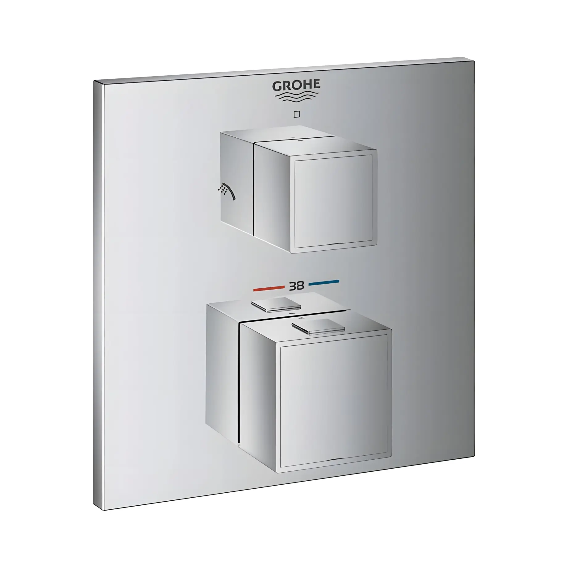 Термостат для ванни/душу прихованого монтажу на 2 споживача Grohtherm Cube