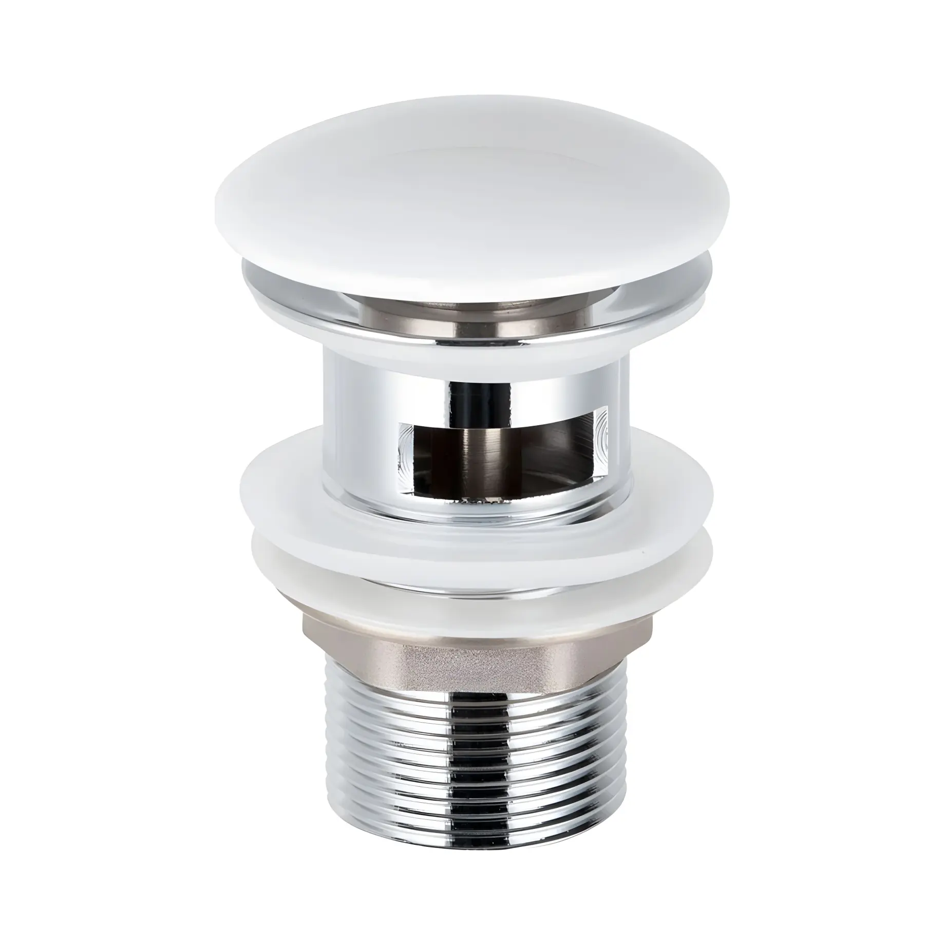 Донний клапан для раковини з переливом click/clack