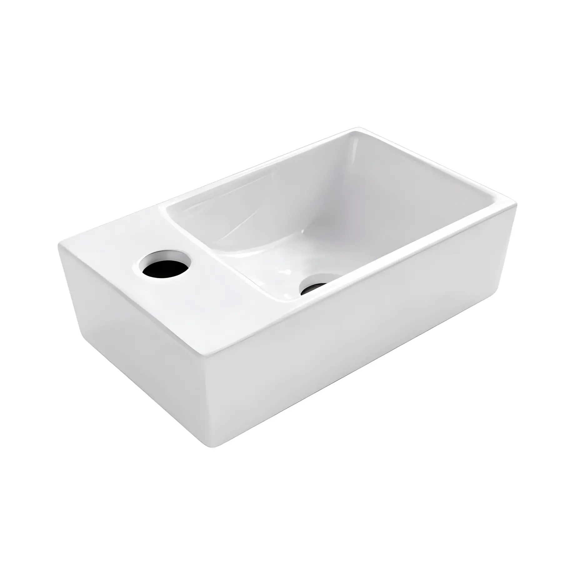 Умивальник Linea, 1 отвір під змішувач зліва