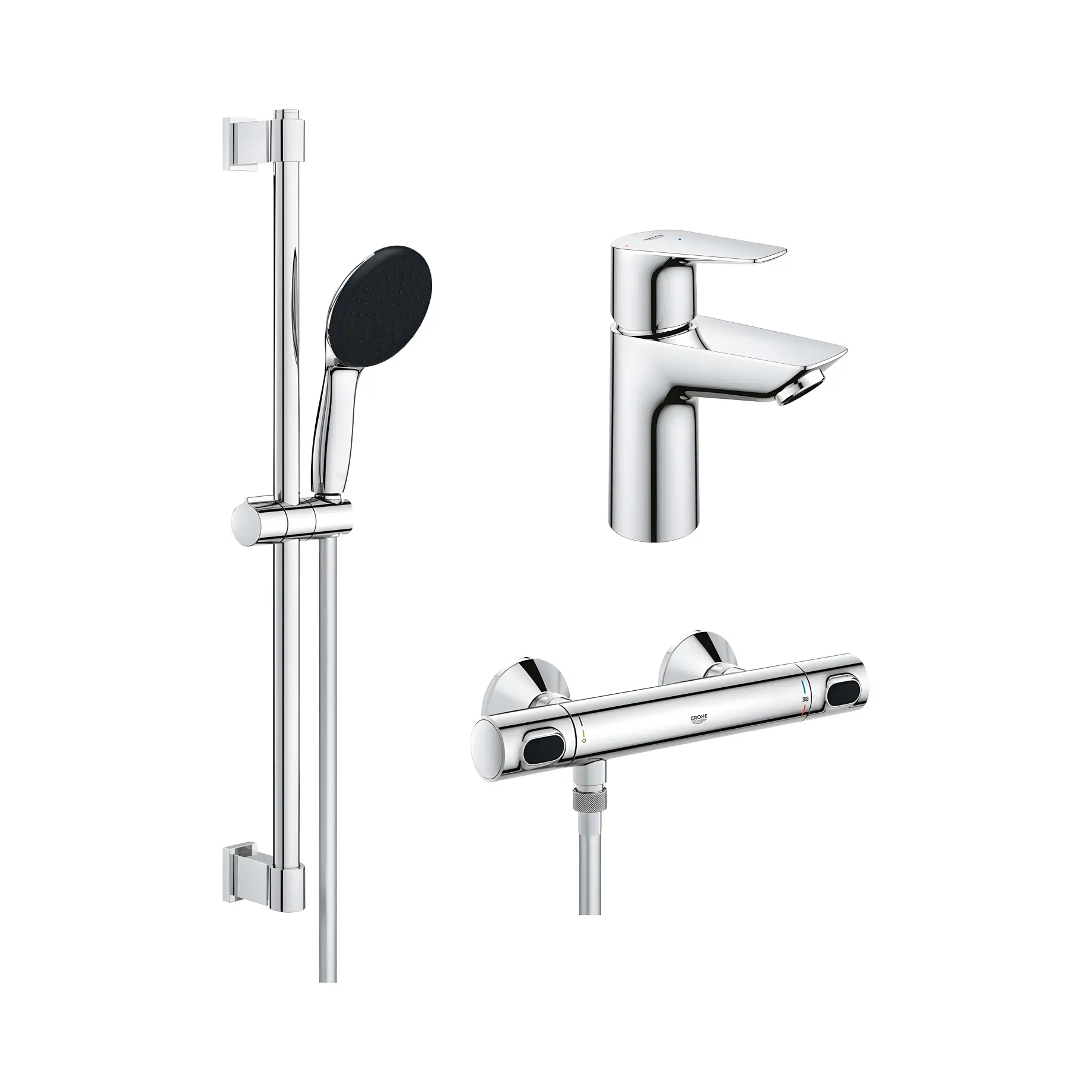 Набір змішувачів для душу 3 в 1 Precision Start Edge QuickFix