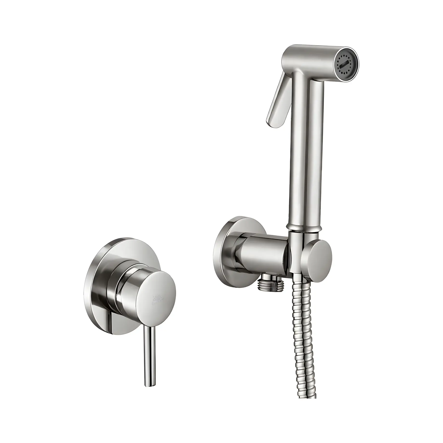 Гігієнічний душ прихованого монтажу  Tweet Round зі змішувачем та шлангом