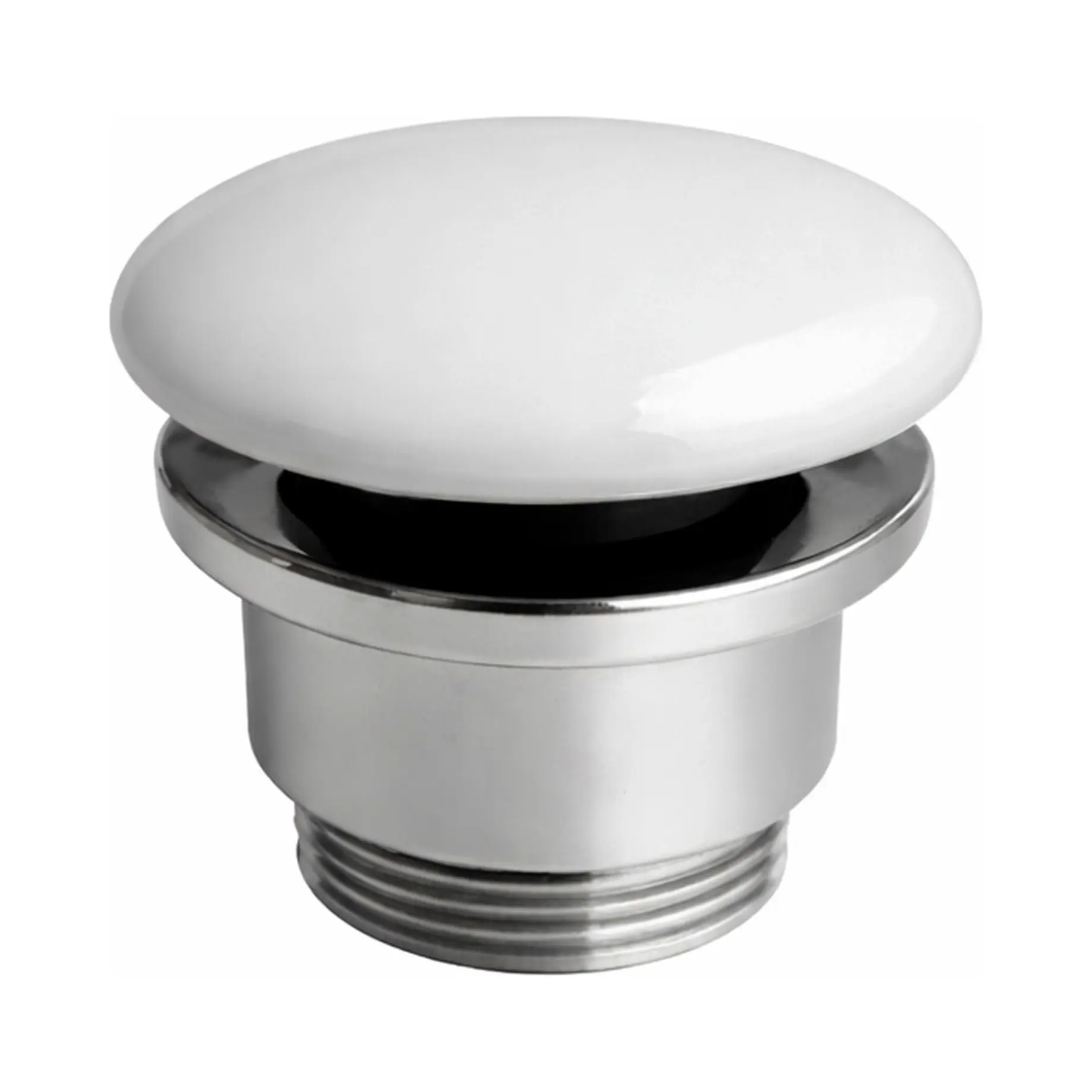 Донний клапан для умивальника з керамічною кришкою