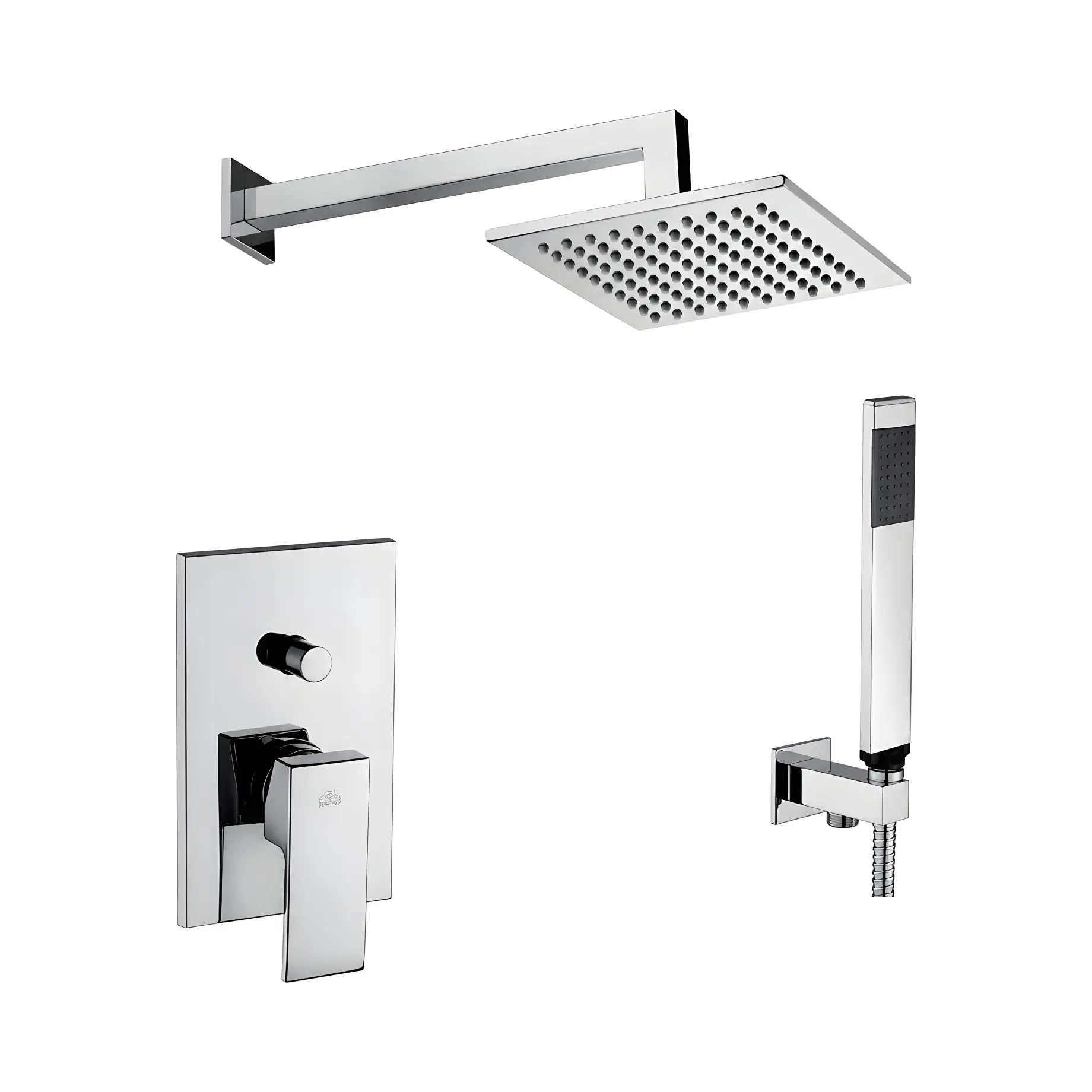 Душова система  Shower прихованого монтажу верхній душ 200х200 мм