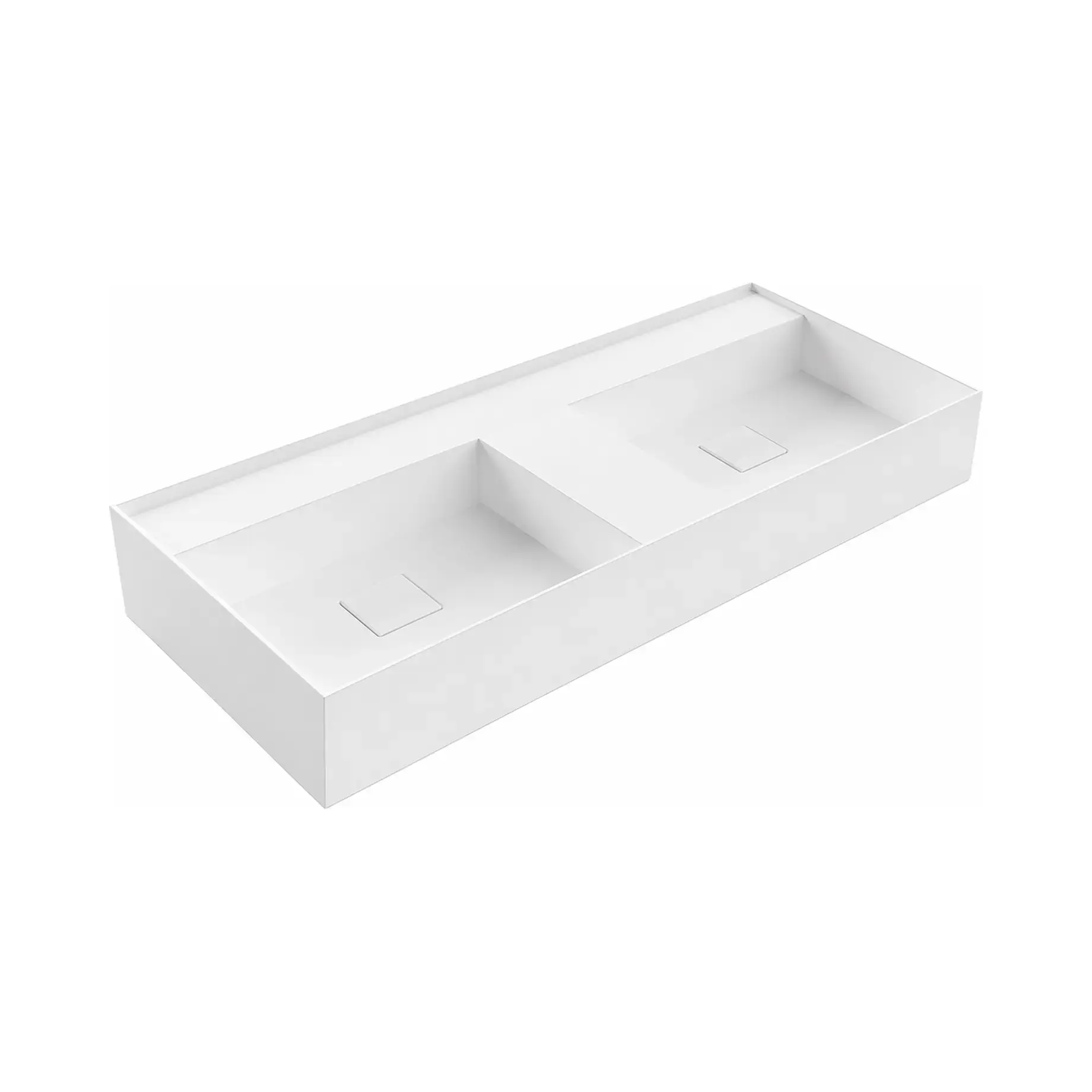 Умивальник GRAFFIOMOOD Antoniolupi GRAFFIOM108 White 108 х 47 см — вид на білому тлі