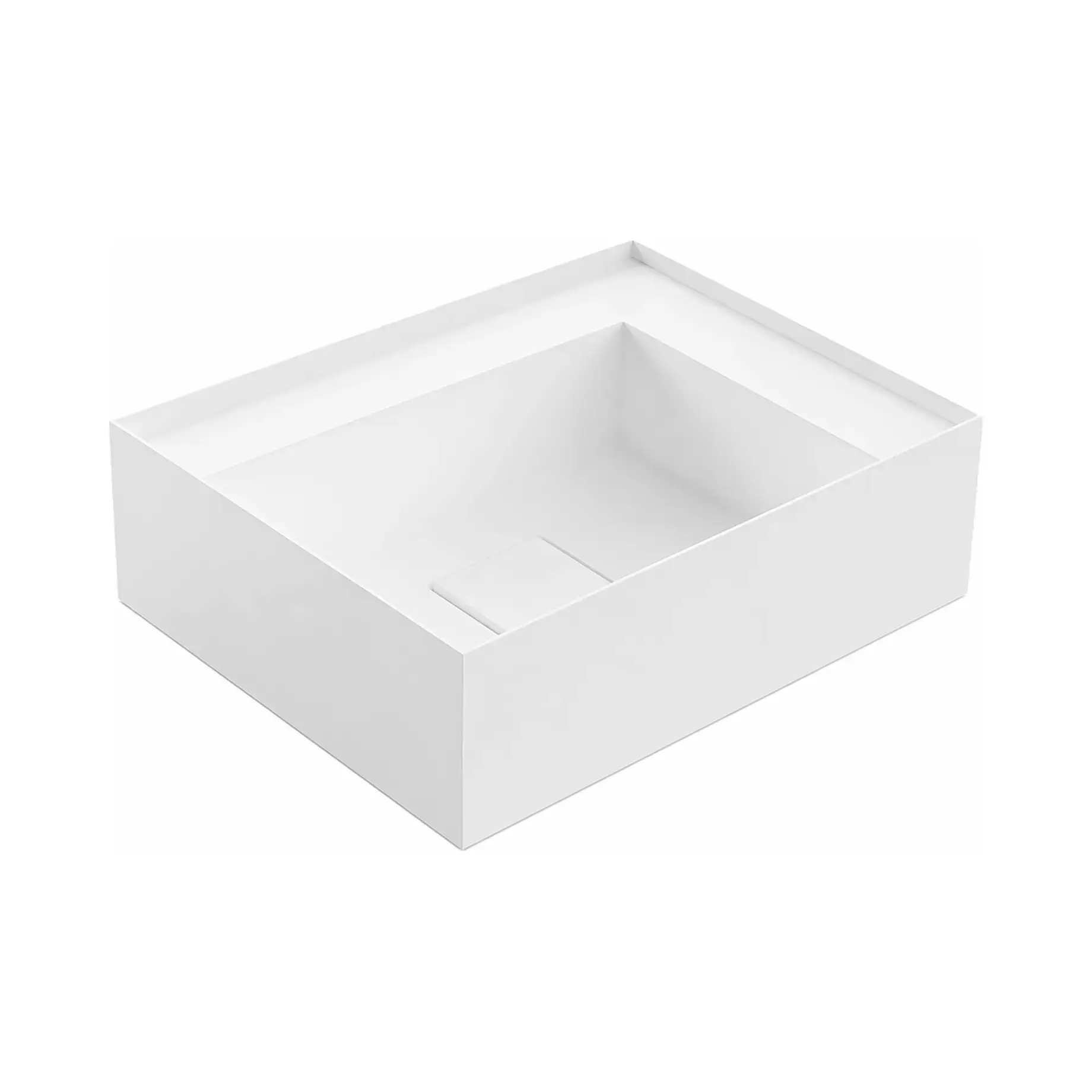 Умивальник GRAFFIOMOOD Antoniolupi GRAFFIOM45 White 45 x 35 см — вид на білому тлі