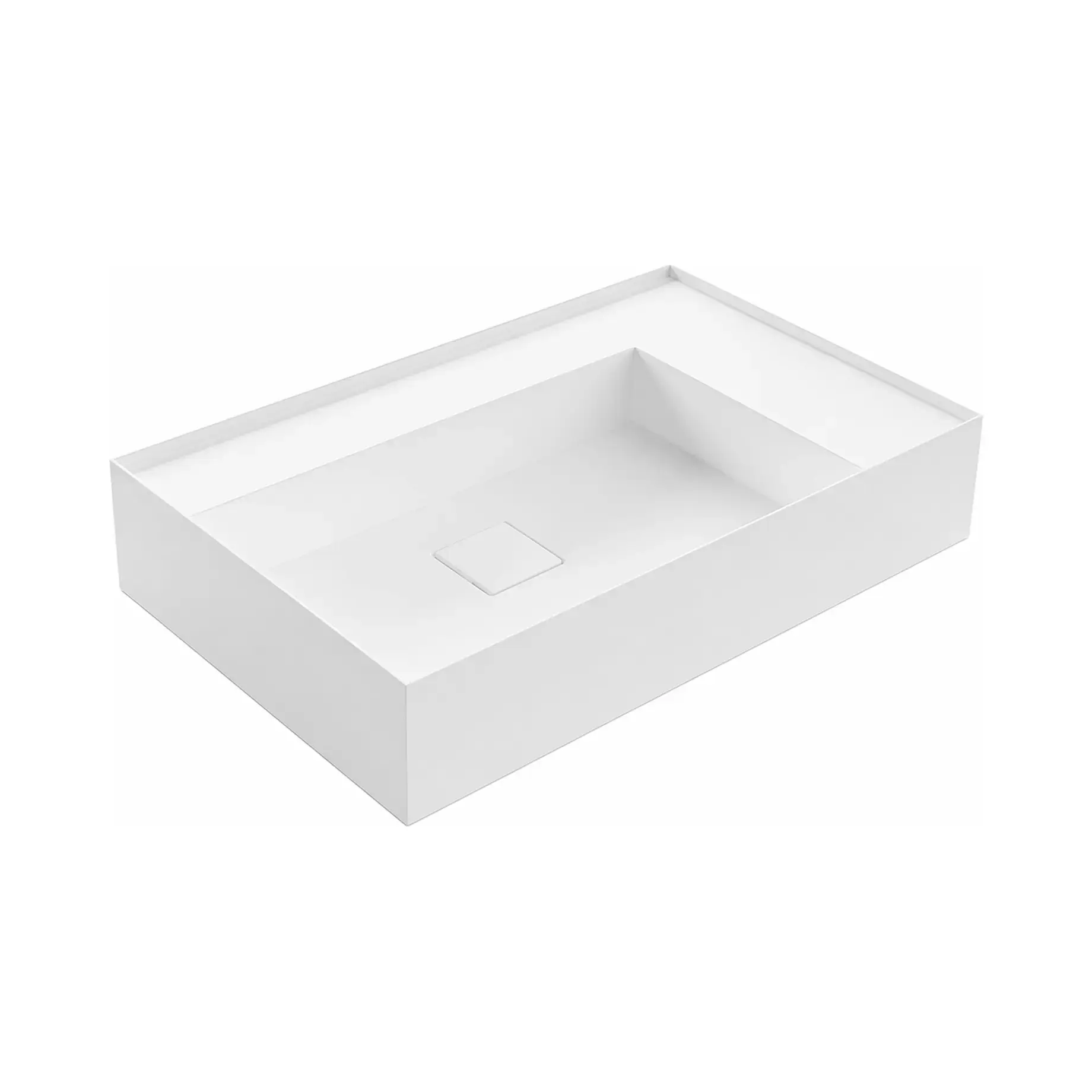 Умивальник GRAFFIOMOOD Antoniolupi GRAFFIOM54 White 54 х 47 см — вид на білому тлі