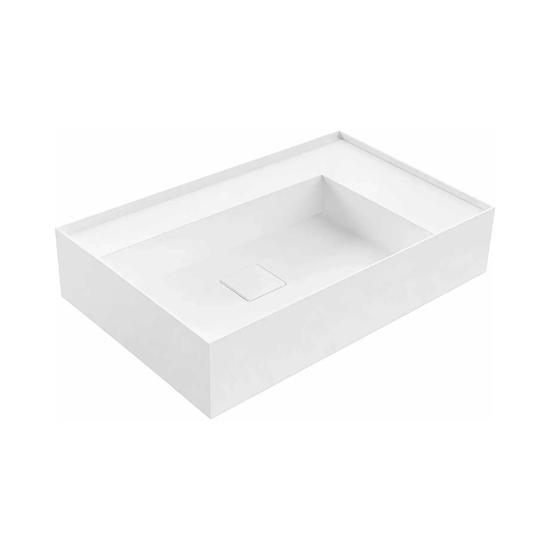 Умивальник GRAFFIOMOOD Antoniolupi GRAFFIOM72 White 72 х 47 см — вид на білому тлі