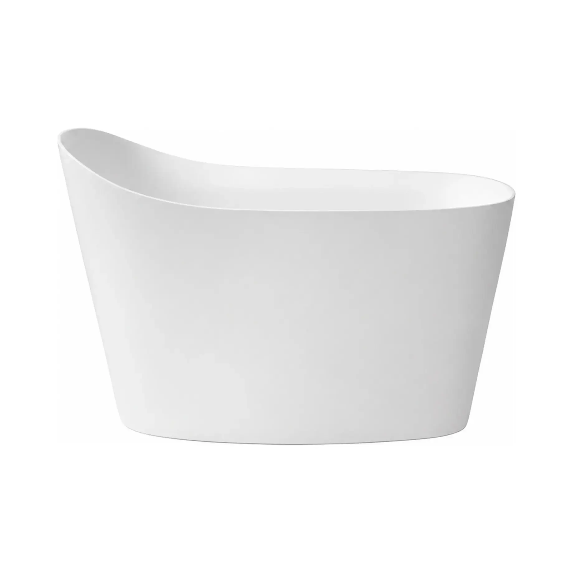 Ванна окремостояча MASTELLO Antoniolupi MASTELLO (Flumood) White 135 х 75 см — вид на білому тлі