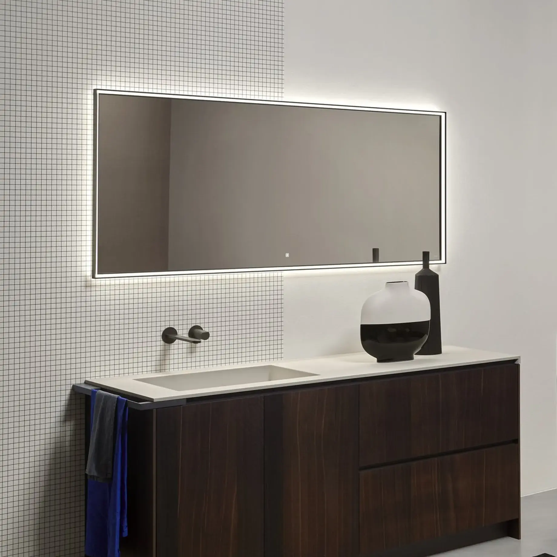 Дзеркало NASTRO Antoniolupi NASTRO75W (L=126) — бічний ракурс