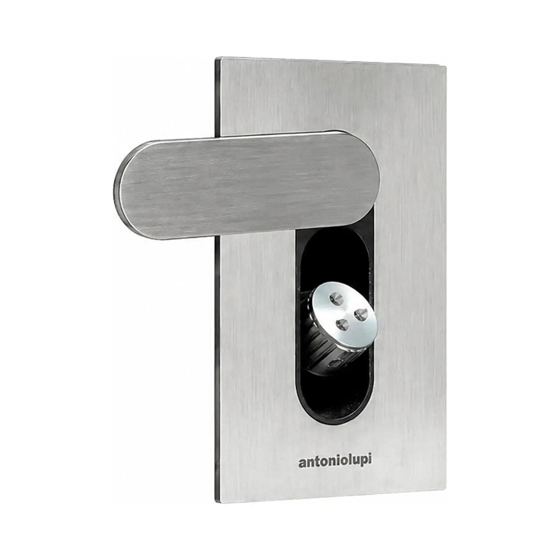 Вбудований гідройорж TENSO Antoniolupi TENSO (Satinato) Satin Stainless Steel — вид на білому тлі