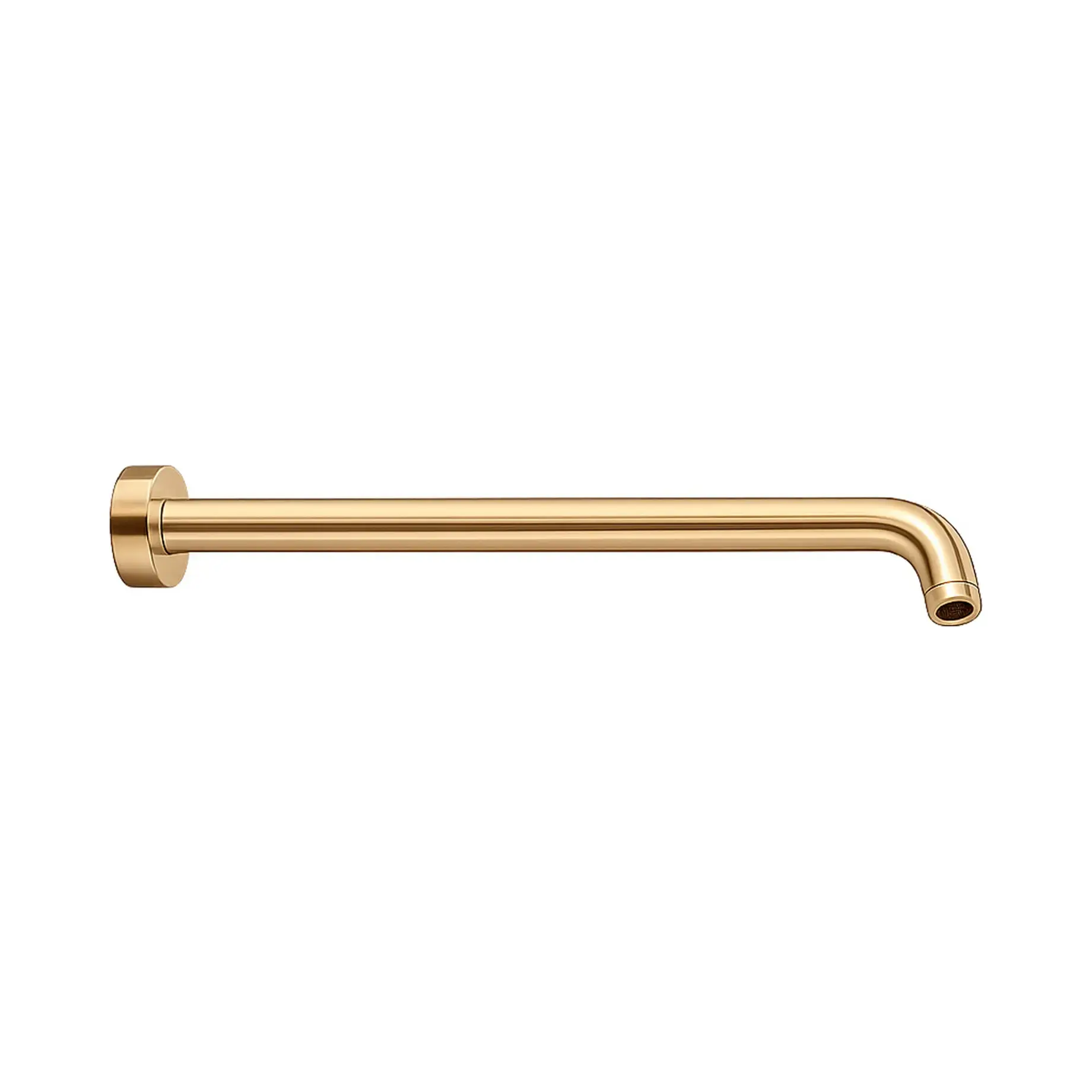 Тримач для верхнього душу TRIBUTO 35 см Antoniolupi XTRB35PVDS Ottone sp Brushed Brass — вид на білому тлі