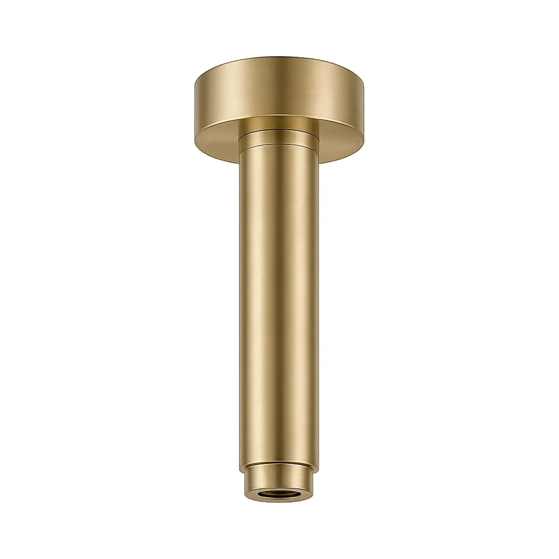 Тримач для верхнього душу TRIBUTO 20 см Antoniolupi XTRS20PVDS Ottone sp Brushed Brass — вид на білому тлі