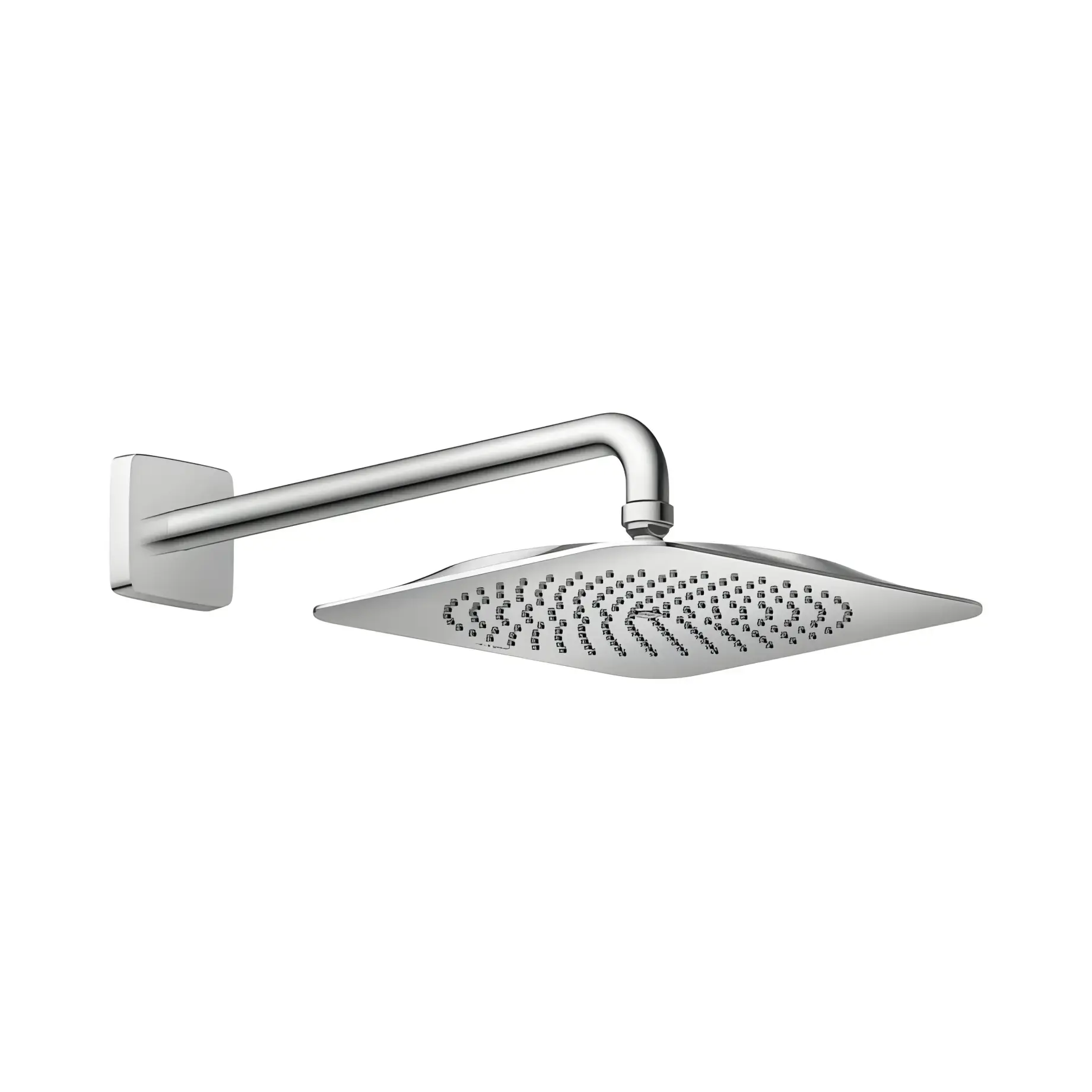 Верхній душ з кронштейном зі стіни Citterio C 1jet EcoSmart+ P Axor 28791000 Chrome — вид на білому тлі