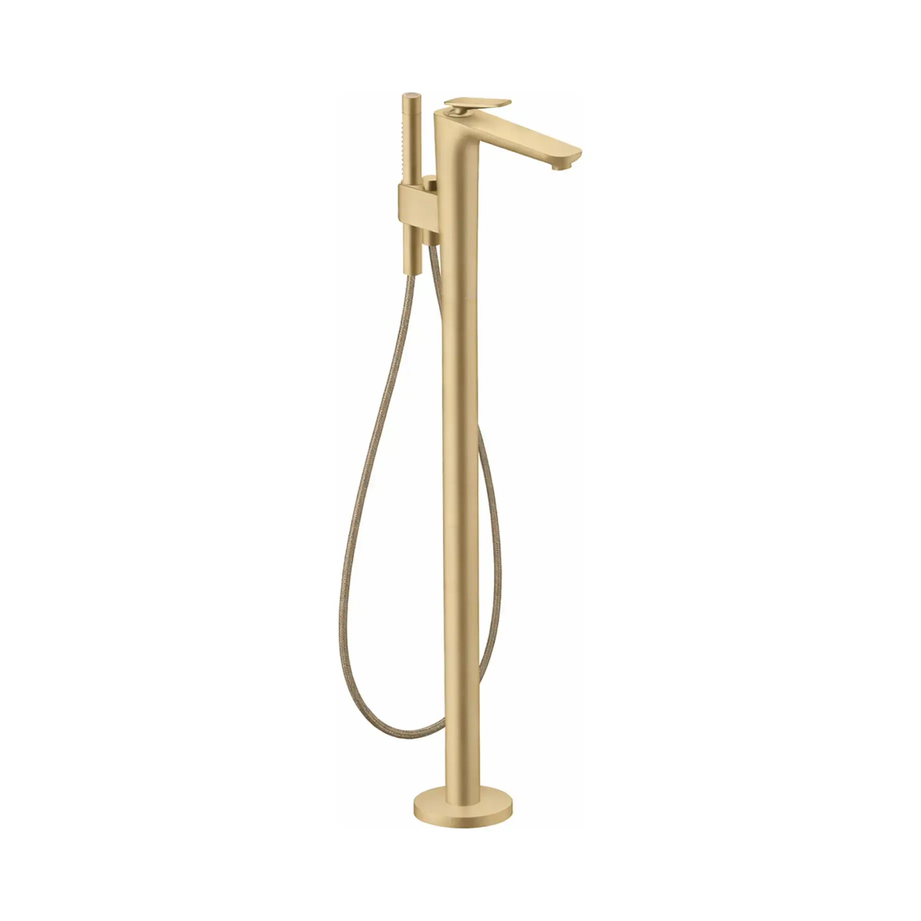 Змішувач для ванни підлоговий Citterio C Axor 49440140 Brushed Bronze — вид на білому тлі