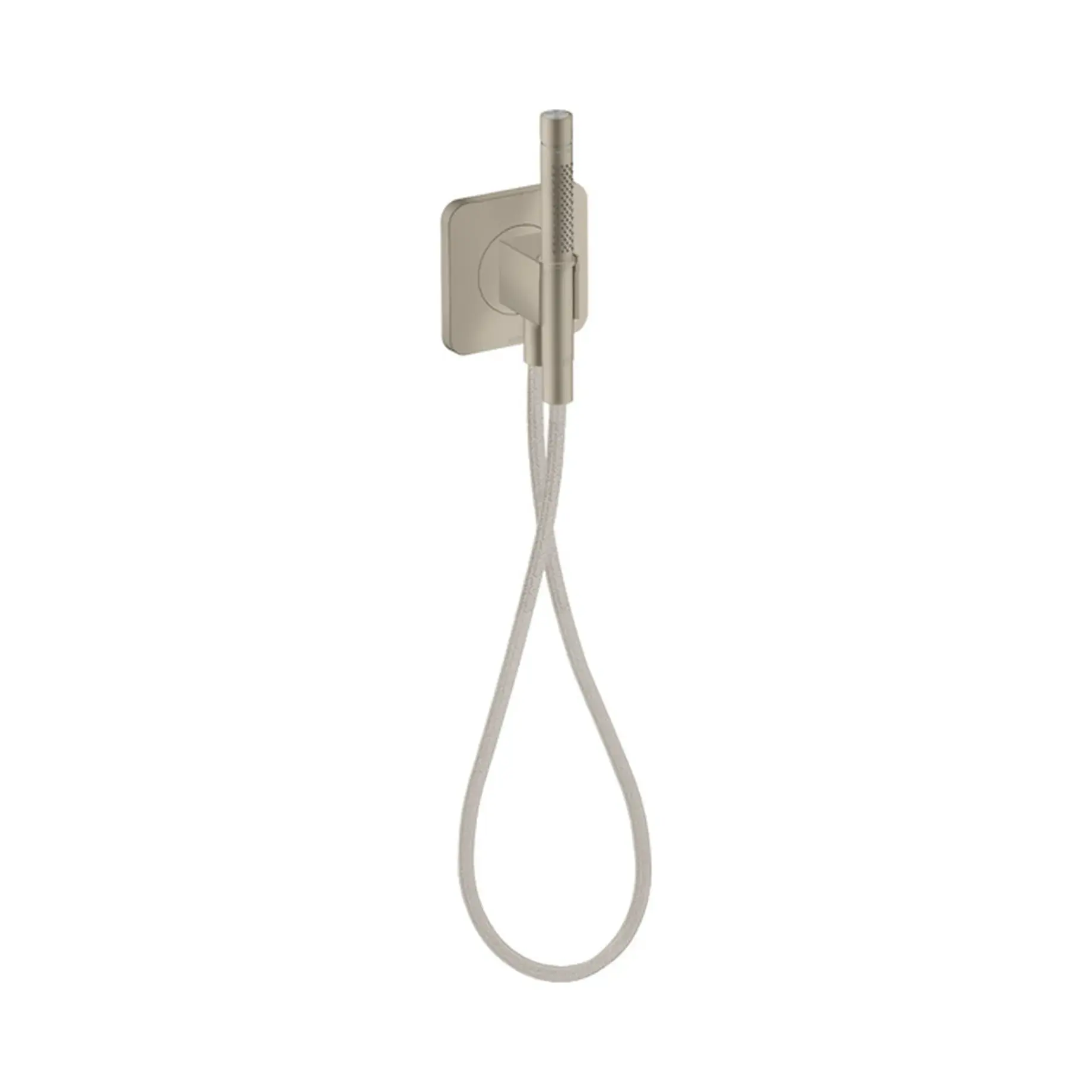Душовий гарнітур Porter Citterio C Axor 49626820 Brushed Nickel — вид на білому тлі