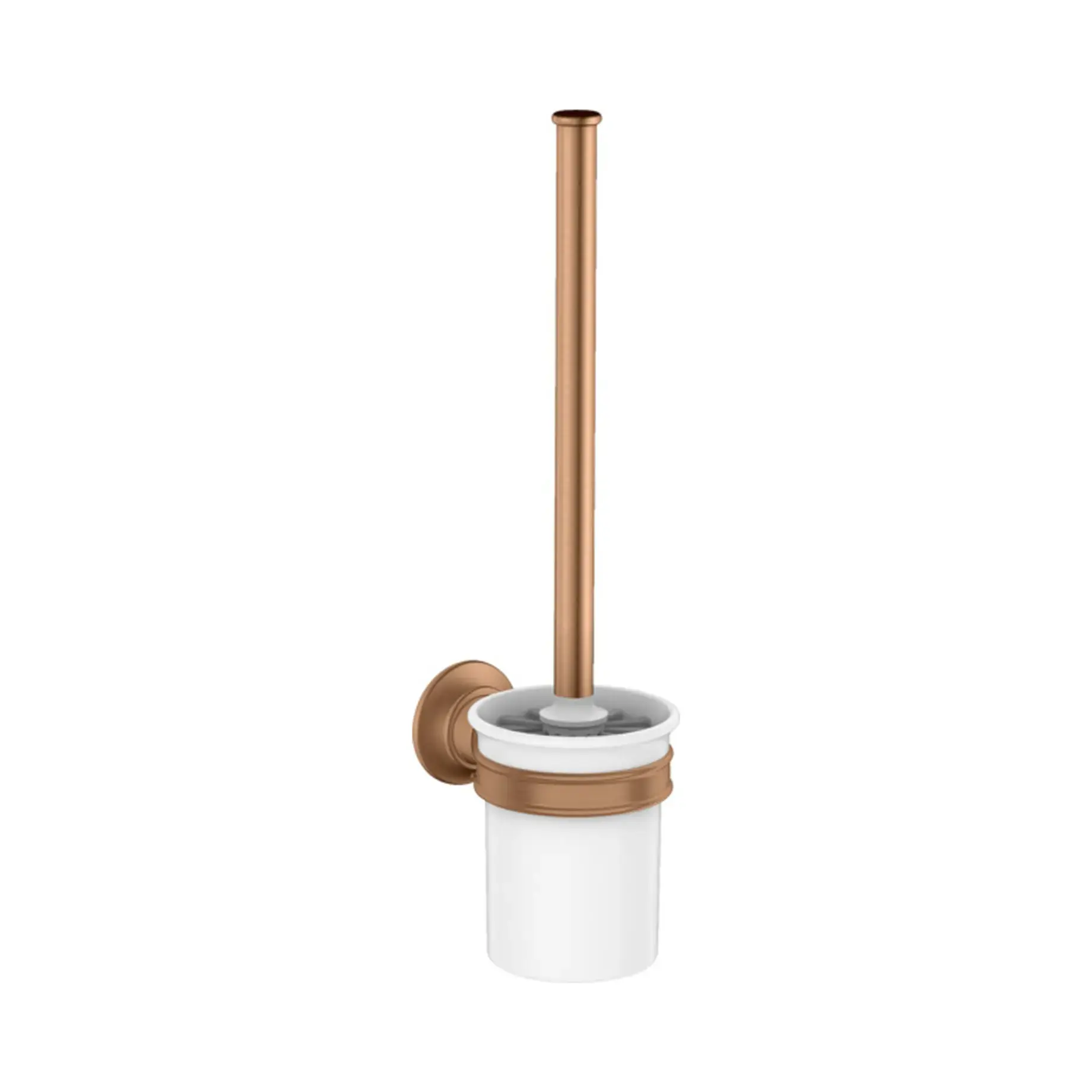 Щітка для унітазу Montreux Axor 42035140 Brushed Bronze — вид на білому тлі