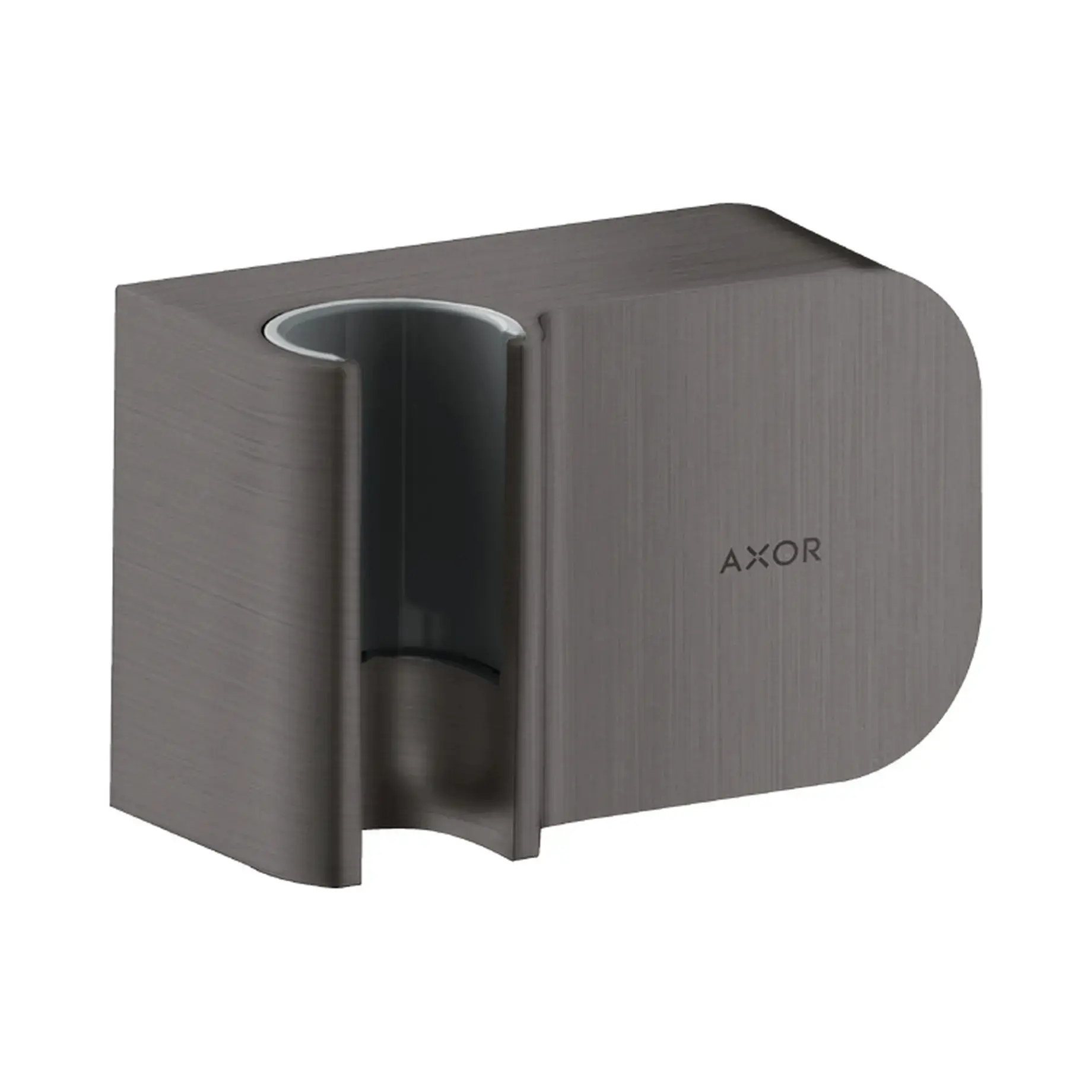 Шлангове під'єднання з тримачем Fixfit Porter One Axor 45723340 Brushed Black Chrome — вид на білому тлі