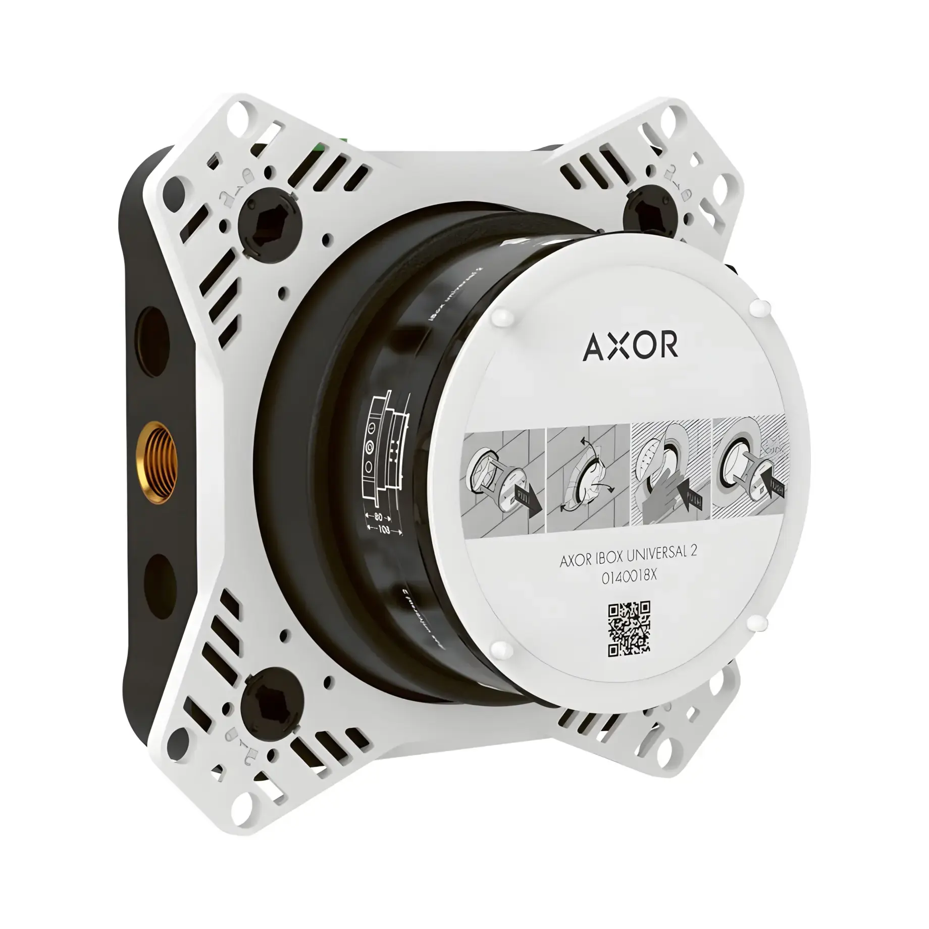 Прихована частина для змішувачів Ibox universal 2 Axor 01400180 — вид на білому тлі