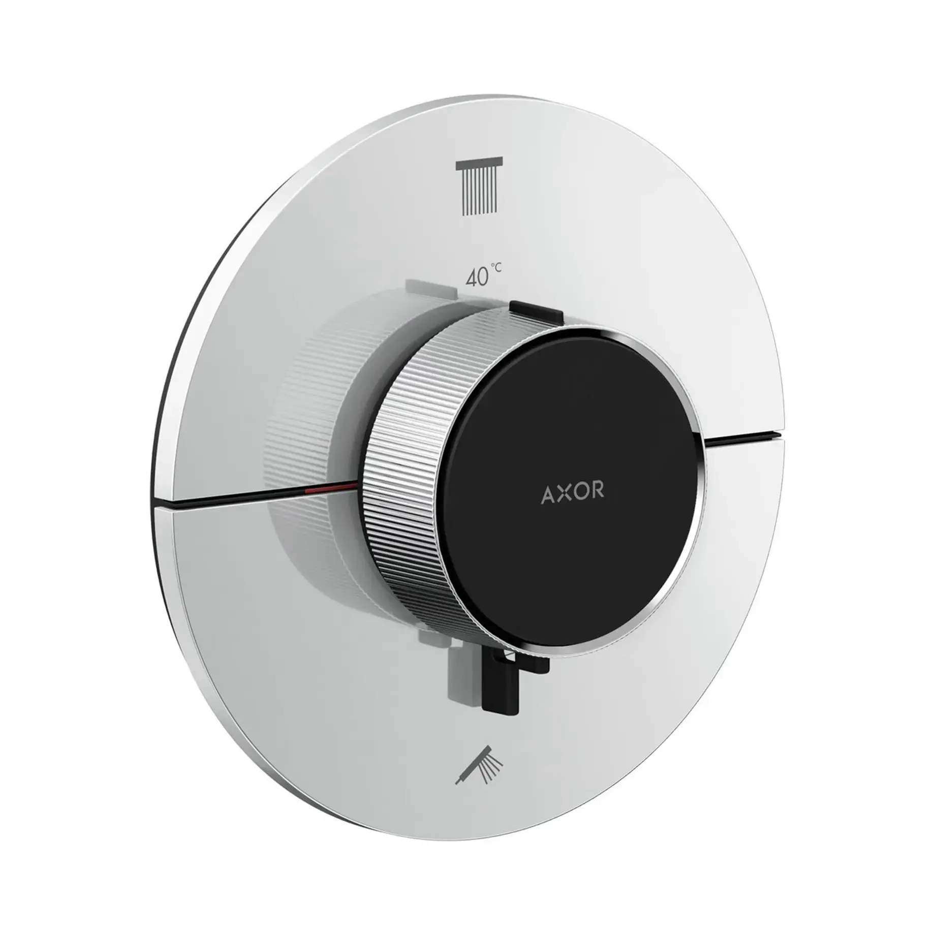 Термостат прихованого монтажу на 2 функції ShowerSelect ID Round Axor 36750000 Chrome — вид на білому тлі