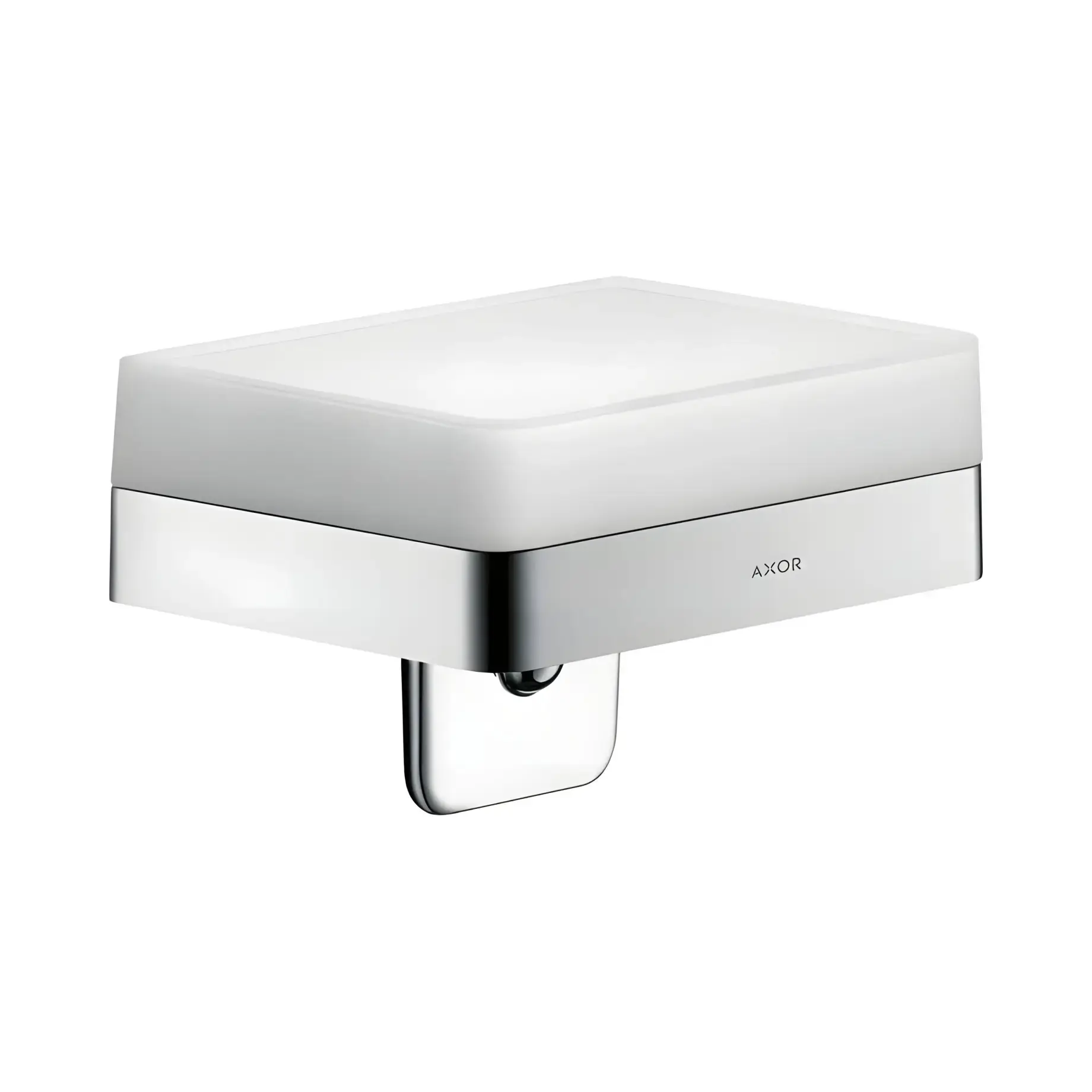 Дозатор для рідкого мила Universal Accessories Softsquare Axor 42819000 Chrome — вид на білому тлі