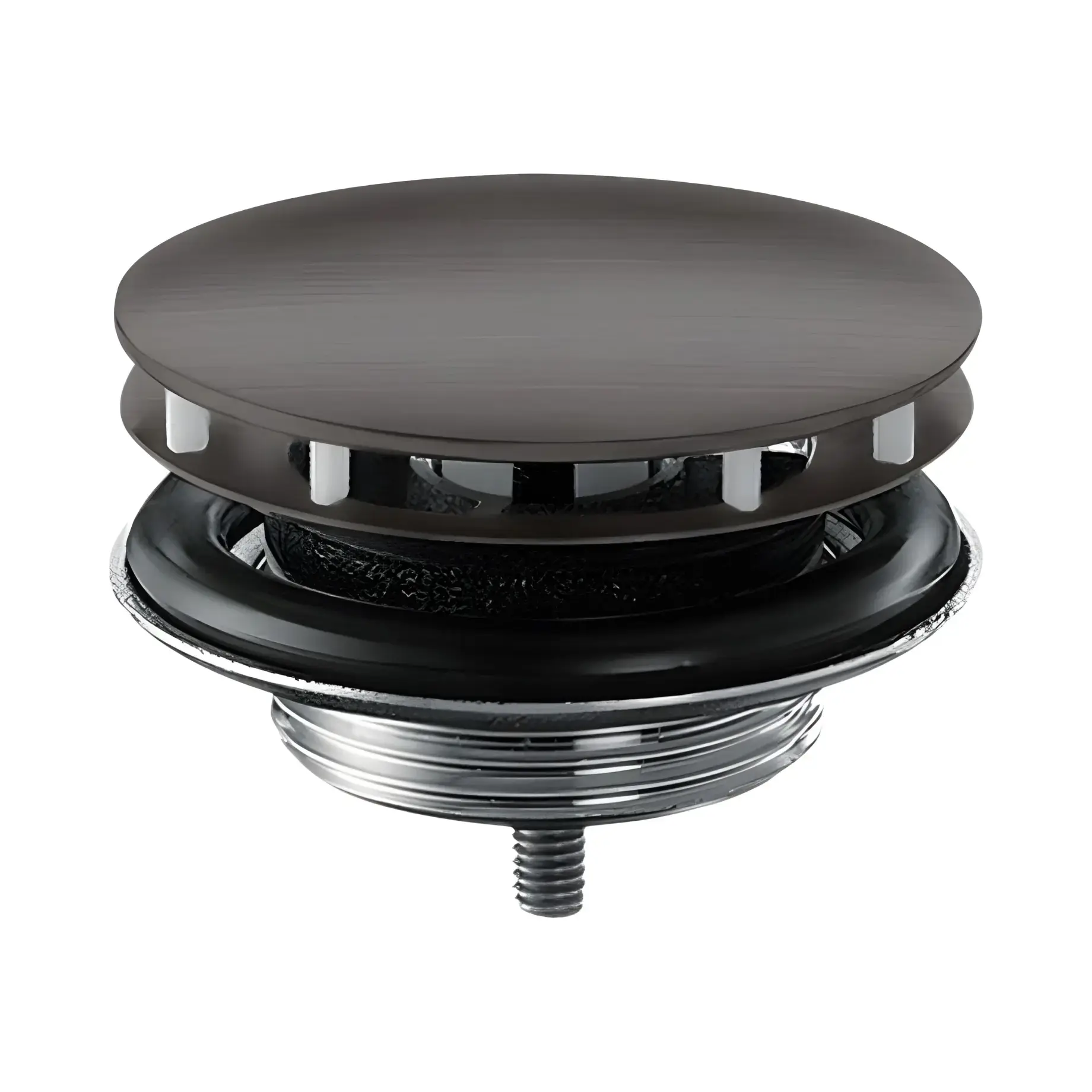 Донний клапан для раковини Axor 51301340 Brushed Black Chrome — вид на білому тлі