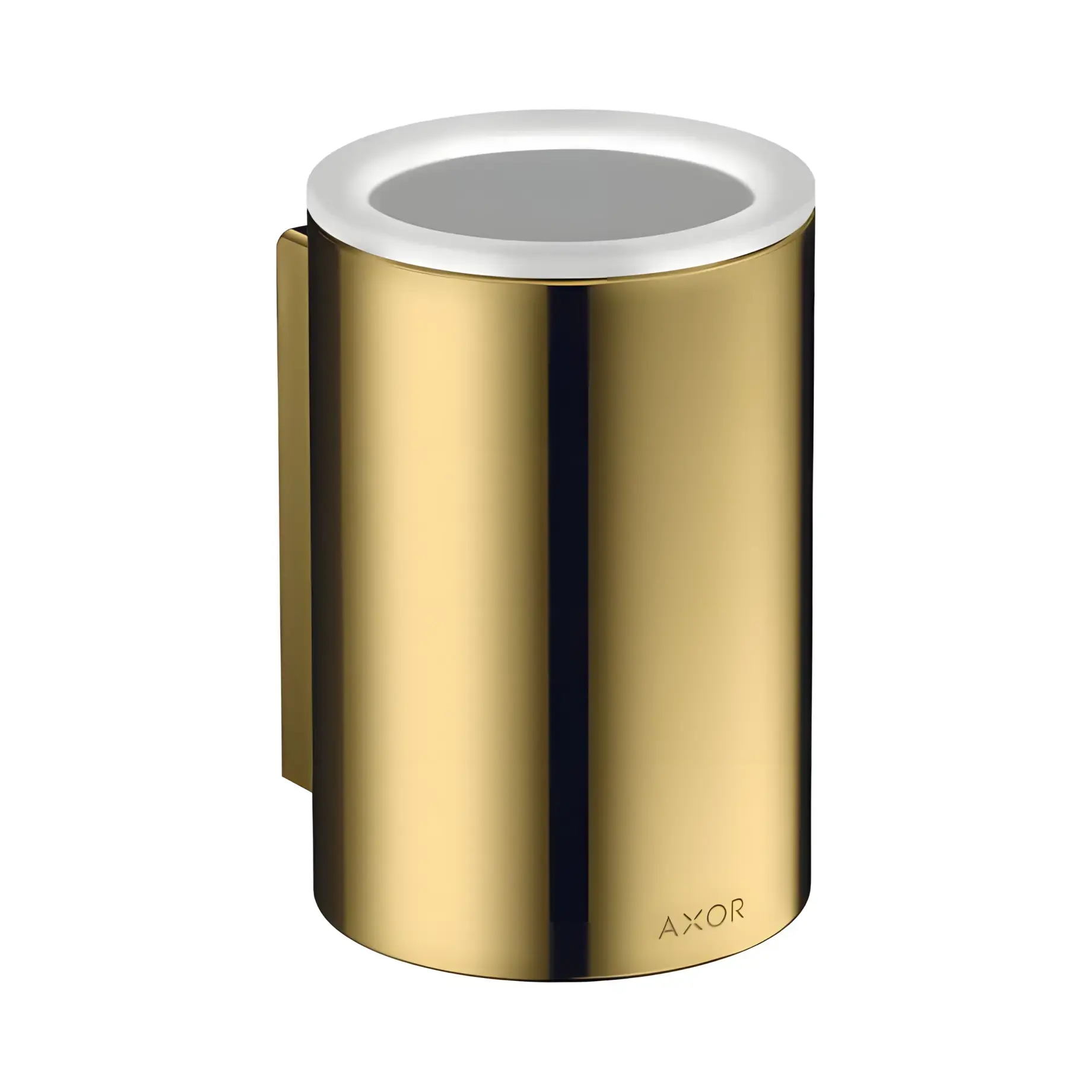 Склянка підвісна Universal Circular Axor 42804990 Polished Gold Optic — вид на білому тлі