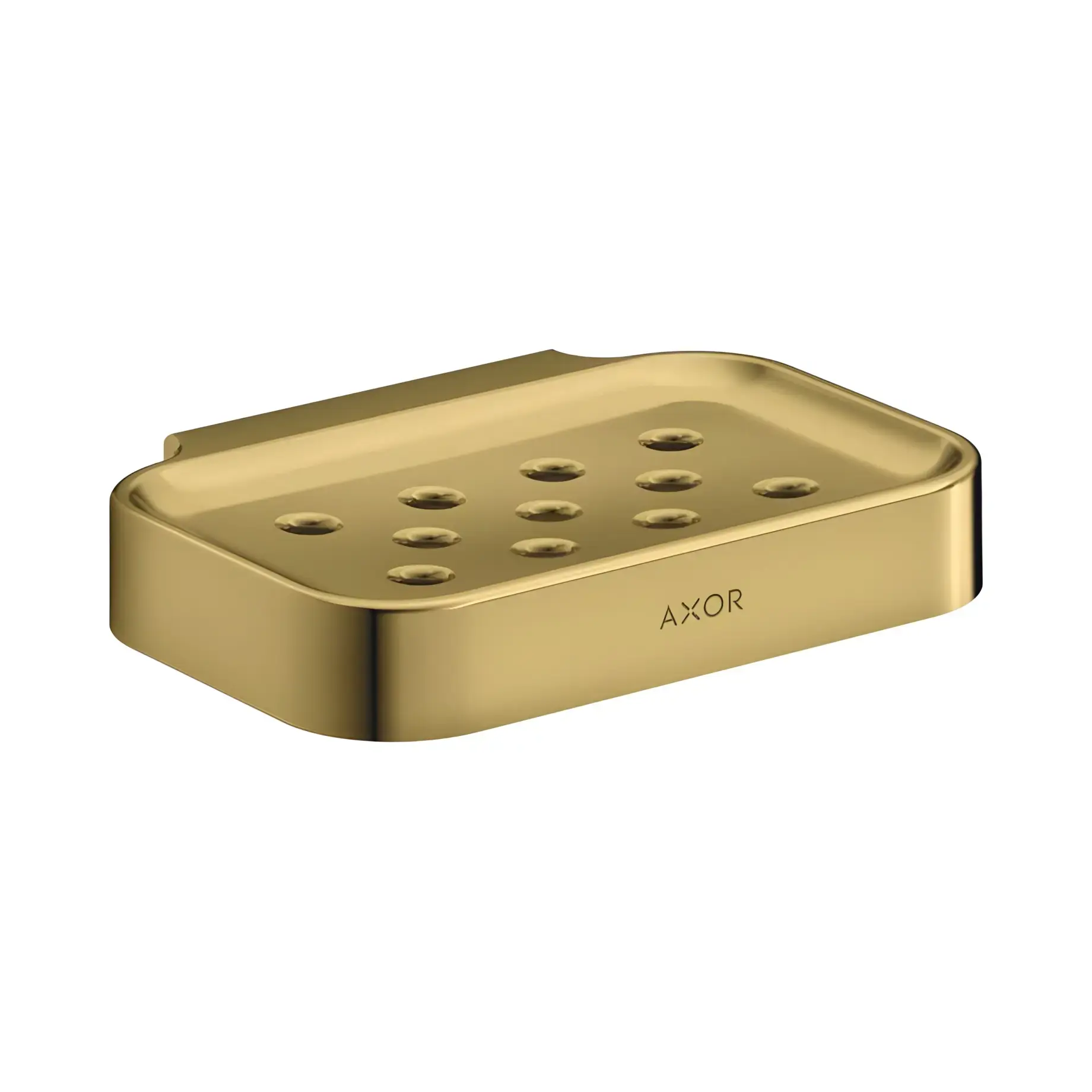 Мильниця Universal Circular Axor 42805990 Polished Gold Optic — вид на білому тлі