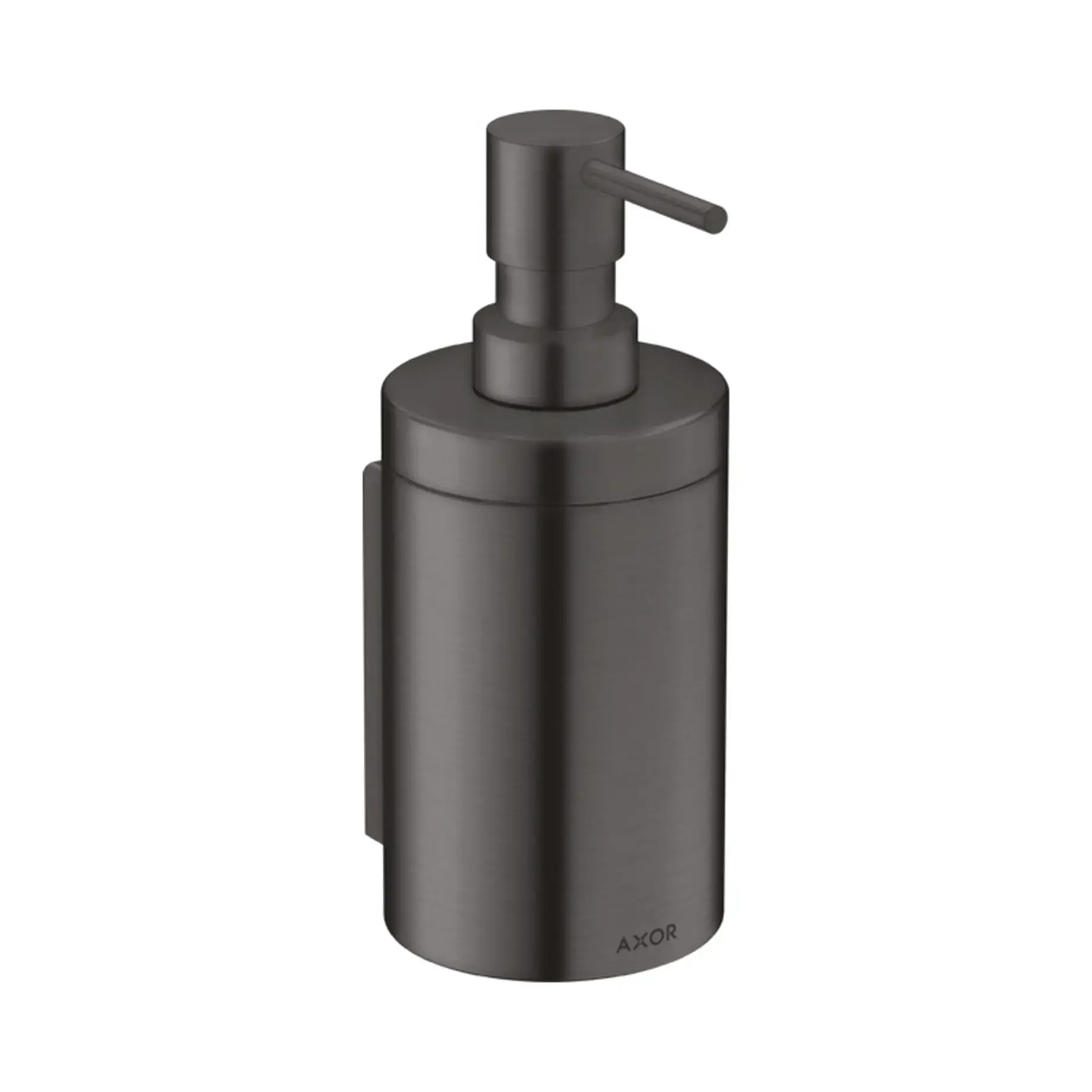 Дозатор рідкого мила Universal Circular Axor 42810340 Brushed Black Chrome — вид на білому тлі