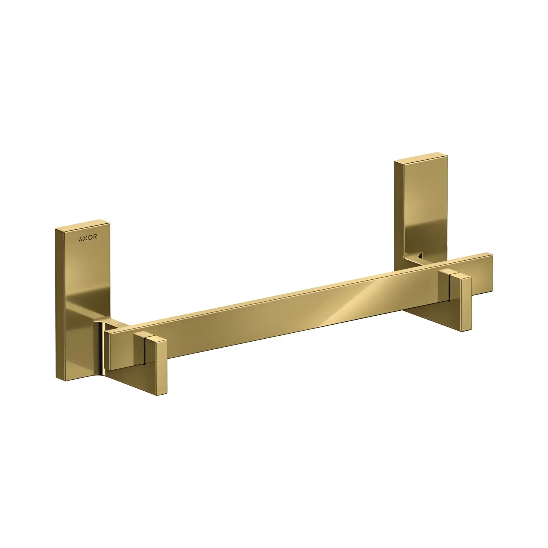 Поручень Universal Rectangular Axor 42613990 Polished Gold Optic — вид на білому тлі
