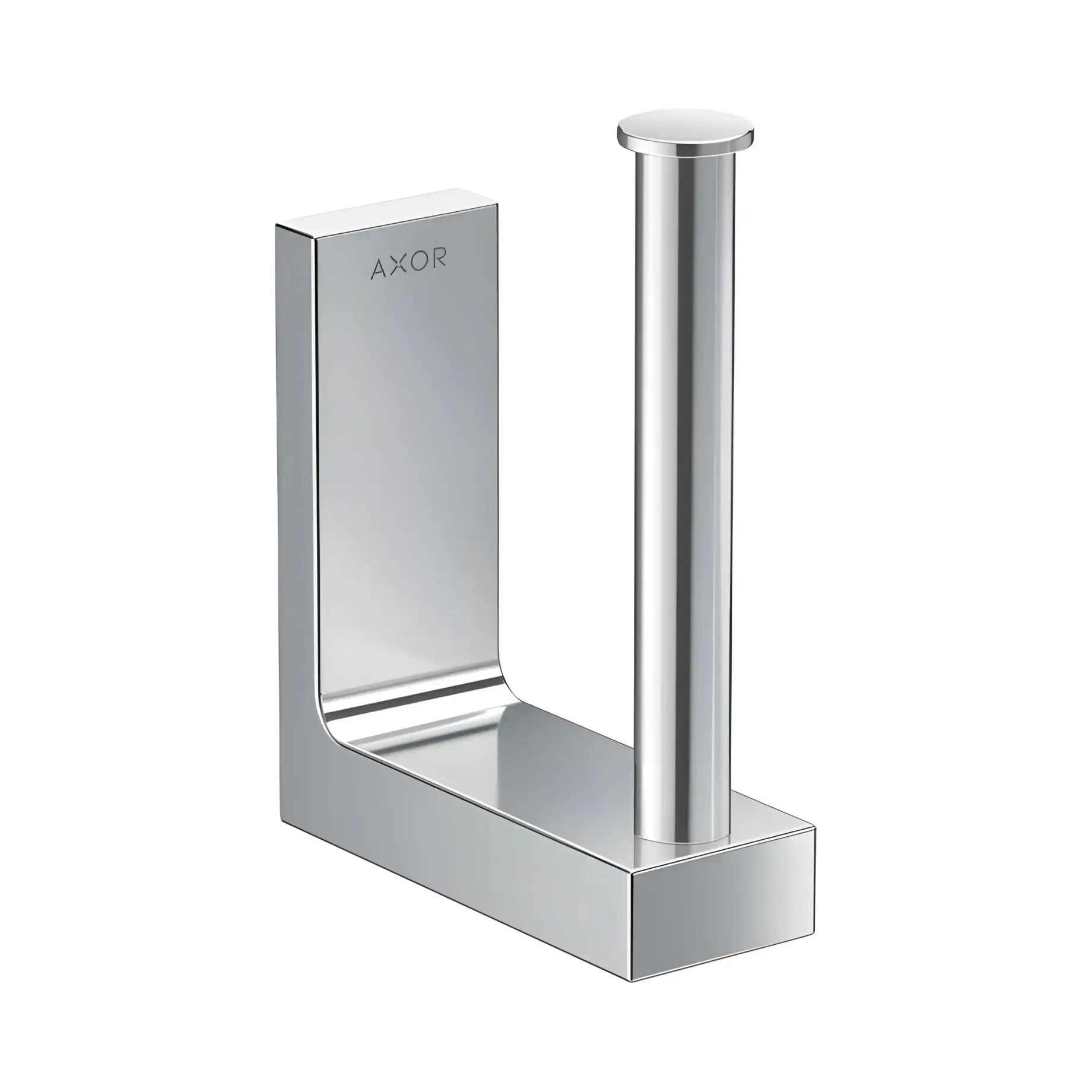 Тримач туалетного паперу Universal Rectangular Axor 42654000 Chrome — вид на білому тлі