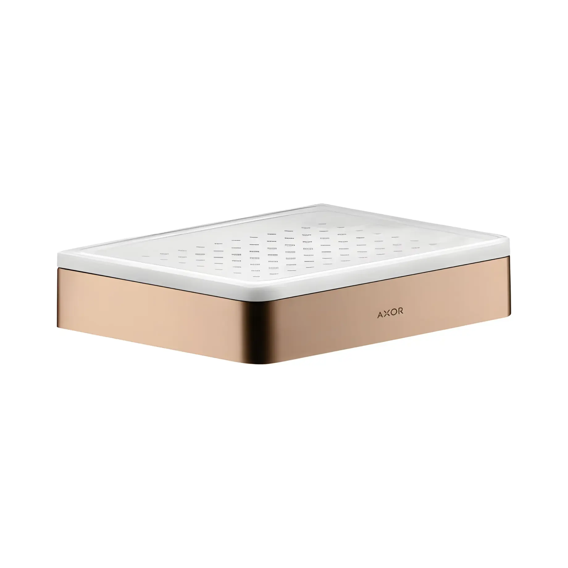 Мильниця Universal Softsquare Axor 42803300 Polished Red Gold — вид на білому тлі