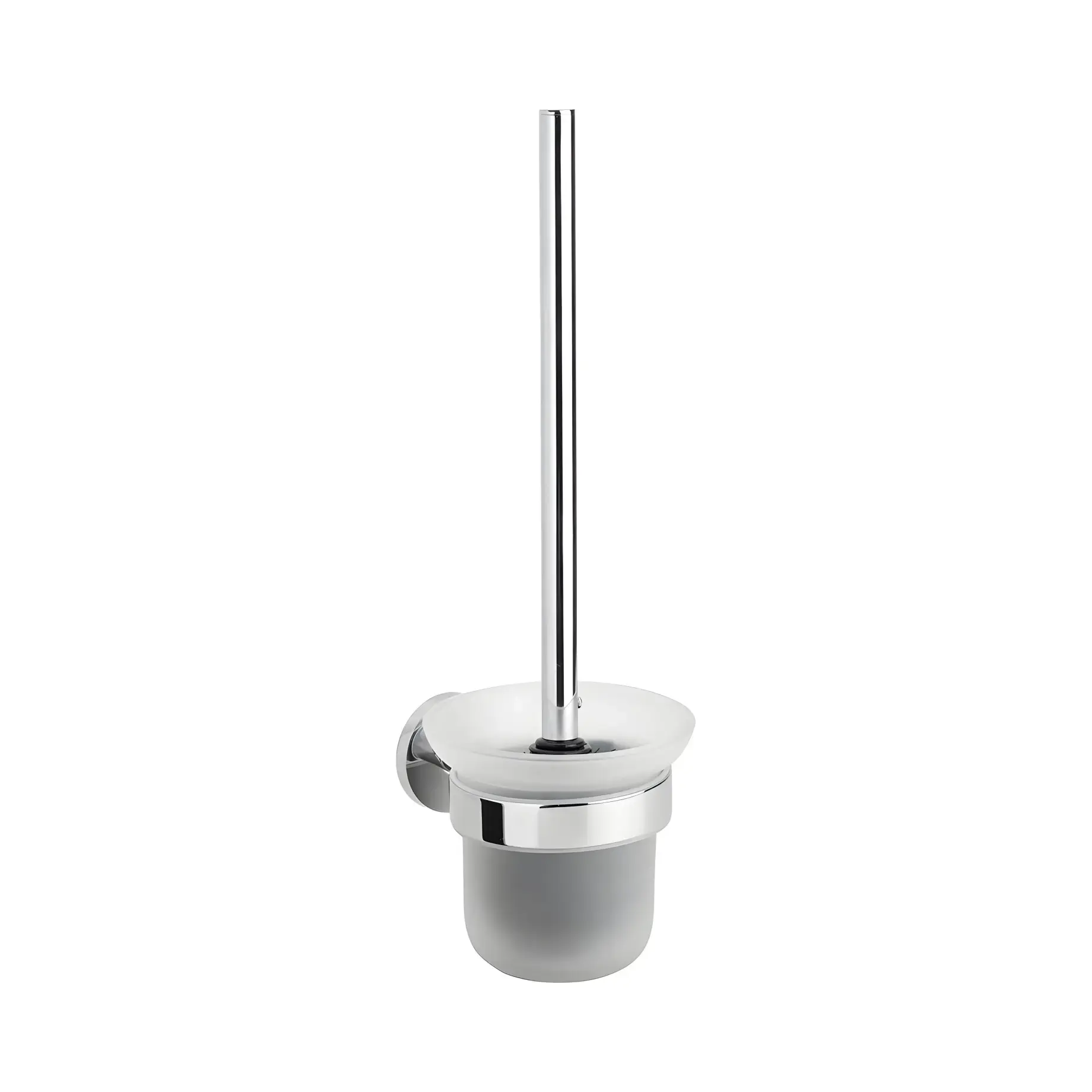 Туалетна щітка з тримачем Circum Bemeta 168113012 White / Chrome — вид на білому тлі