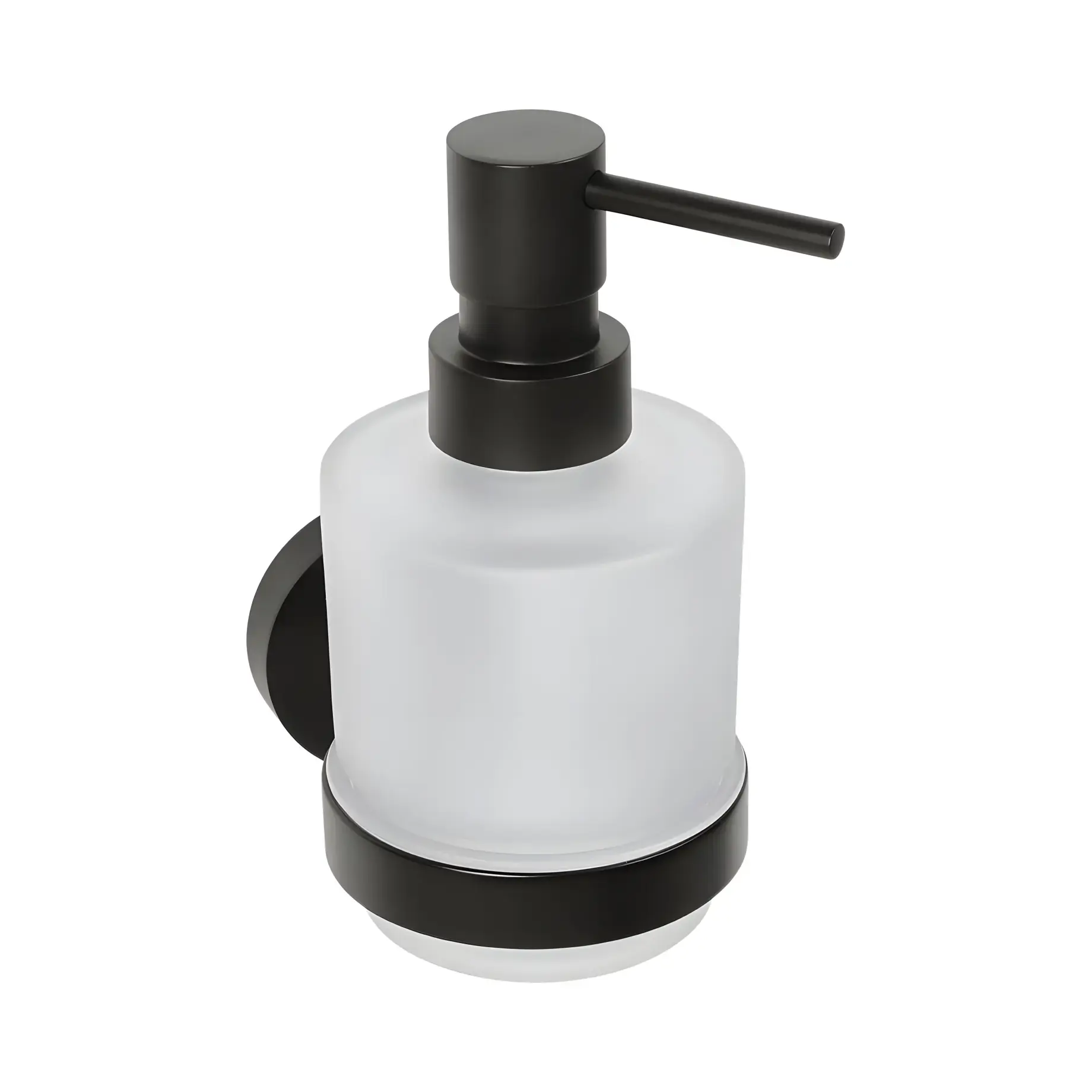 Дозатор для рідкого мила Dark Mini Bemeta 104109100 White / Black — вид на білому тлі