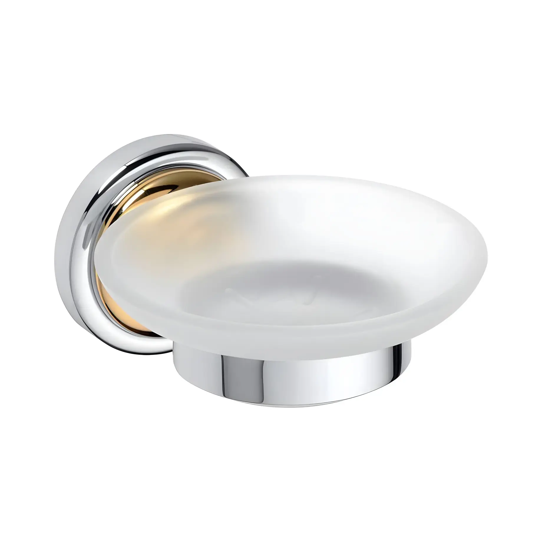 Мильниця Retro Bemeta 144208028 White / Gold / Chrome — вид на білому тлі
