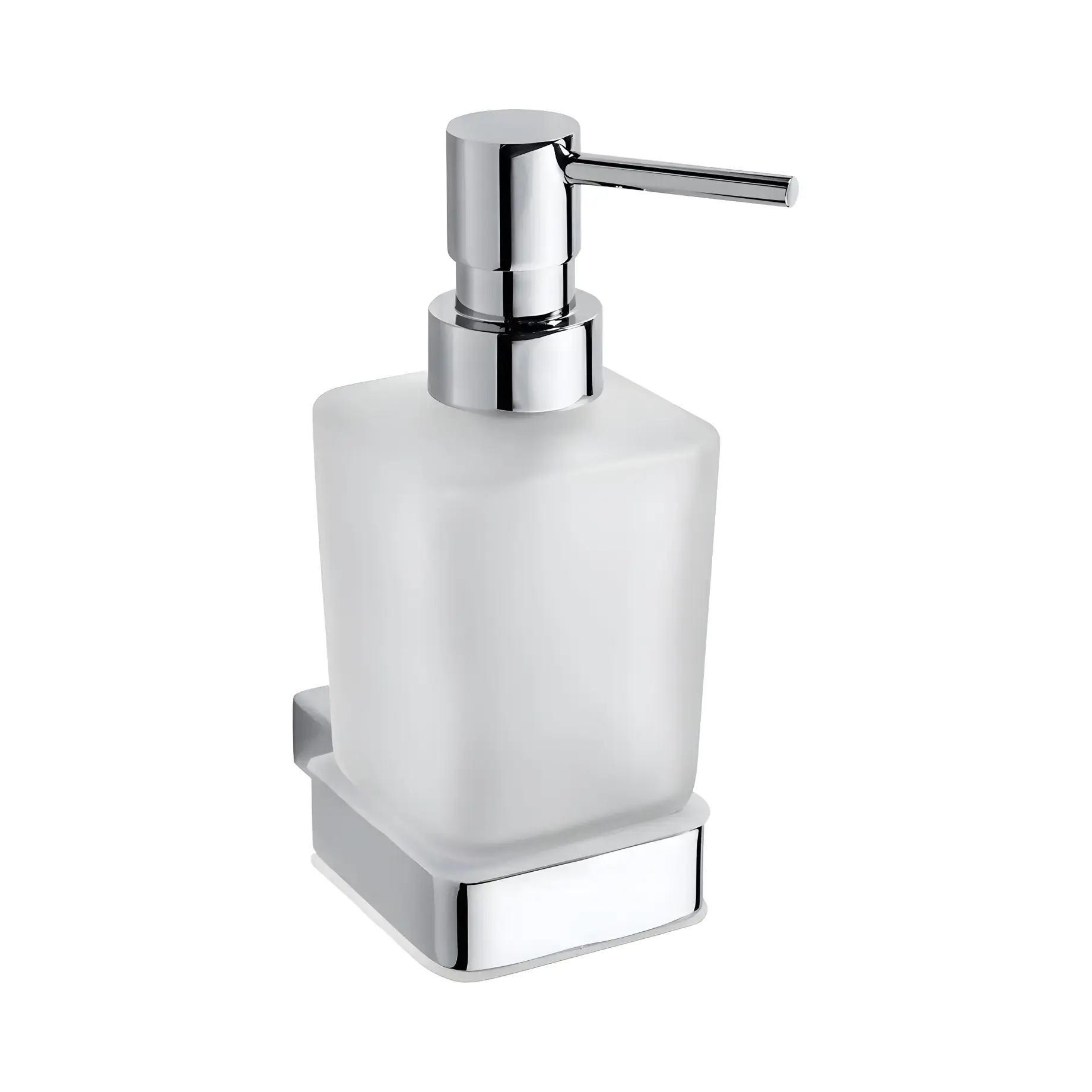 Дозатор для рідкого мила Via Bemeta 135009042 White / Chrome — вид на білому тлі
