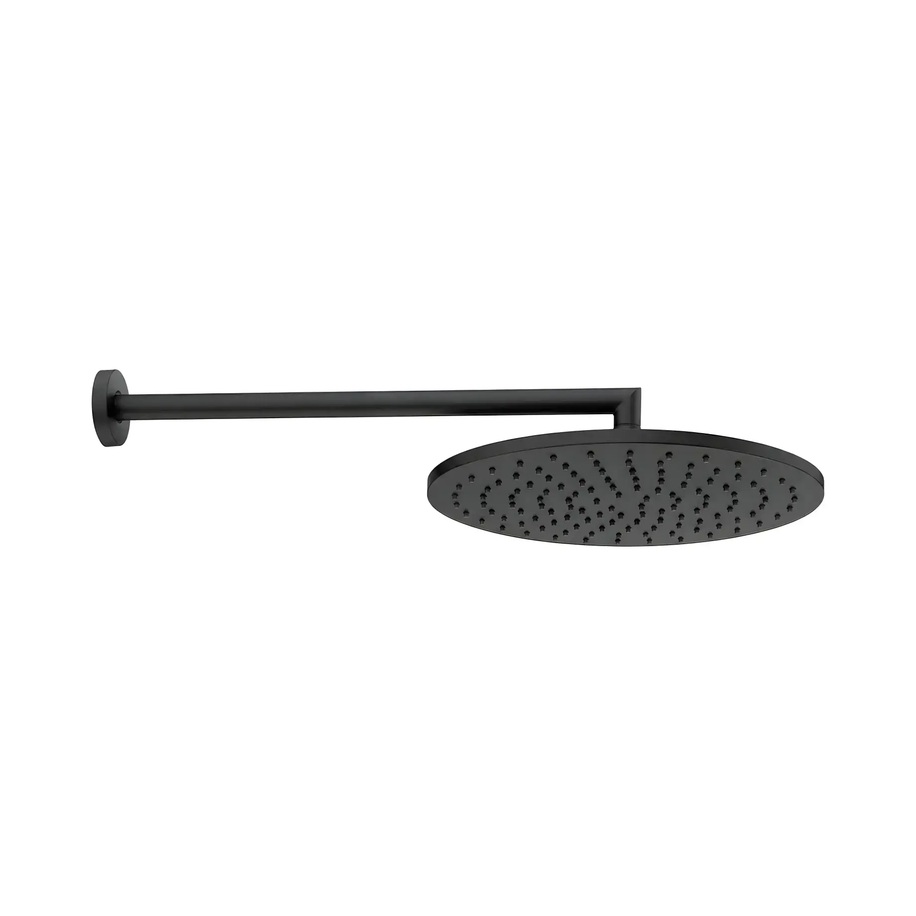 Верхній душ Cosmo Bossini H70596I00073009 Matt Black Ø28 см — вид на білому тлі