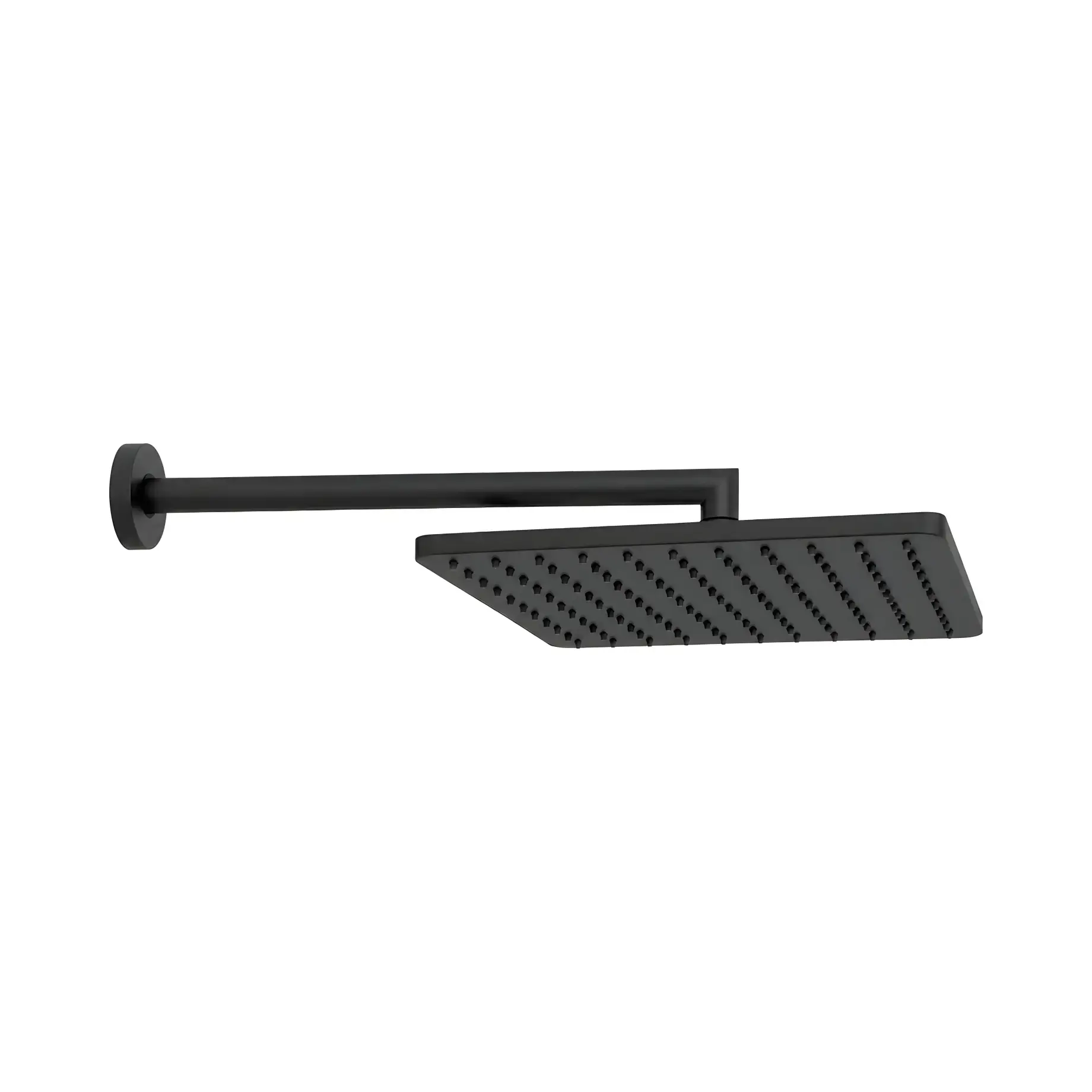 Верхній душ Cosmo Bossini H70598I00073009 Matt Black 28 х 28 см — вид на білому тлі