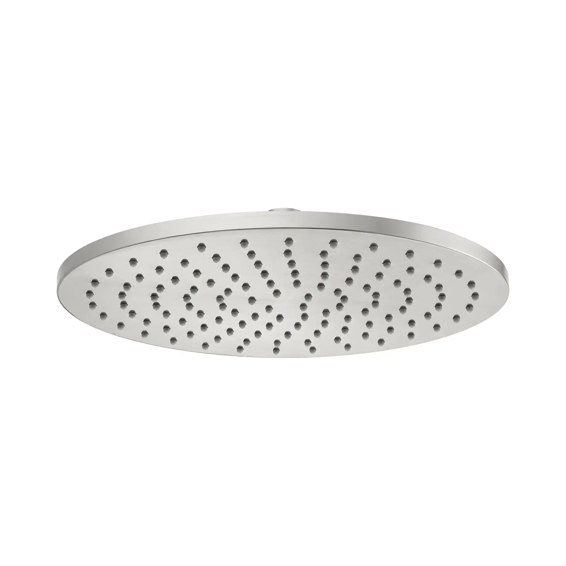 Верхний душ Cosmo Bossini I00596000094005 Brushed Nickel Ø28 см — вид на белом фоне