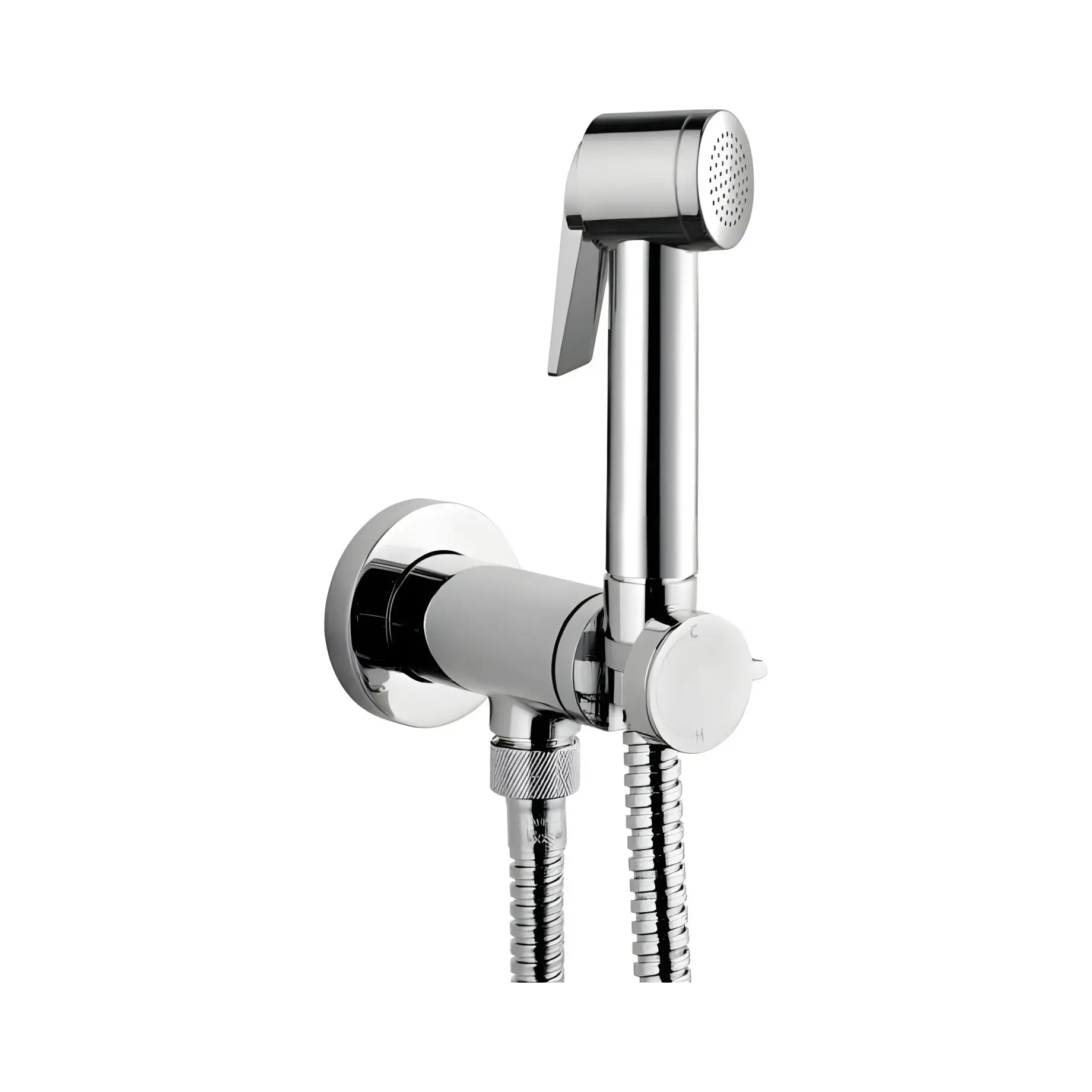 Гігієнічний душ Paloma Flat Bossini E37015B00030015 Chrome — вид на білому тлі