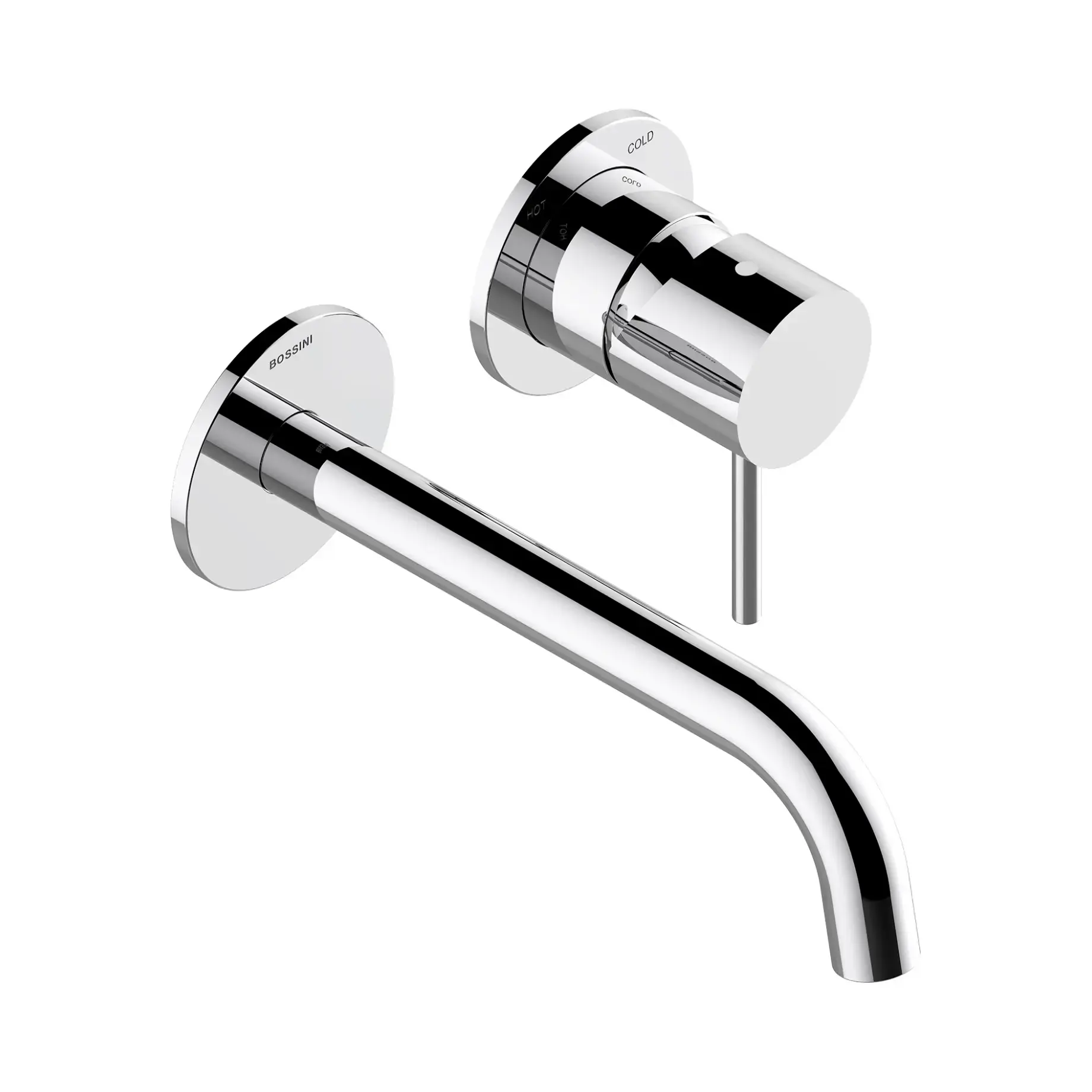 Смеситель для умывальника Teo Line Bossini Z00730000030005 Chrome — вид на белом фоне