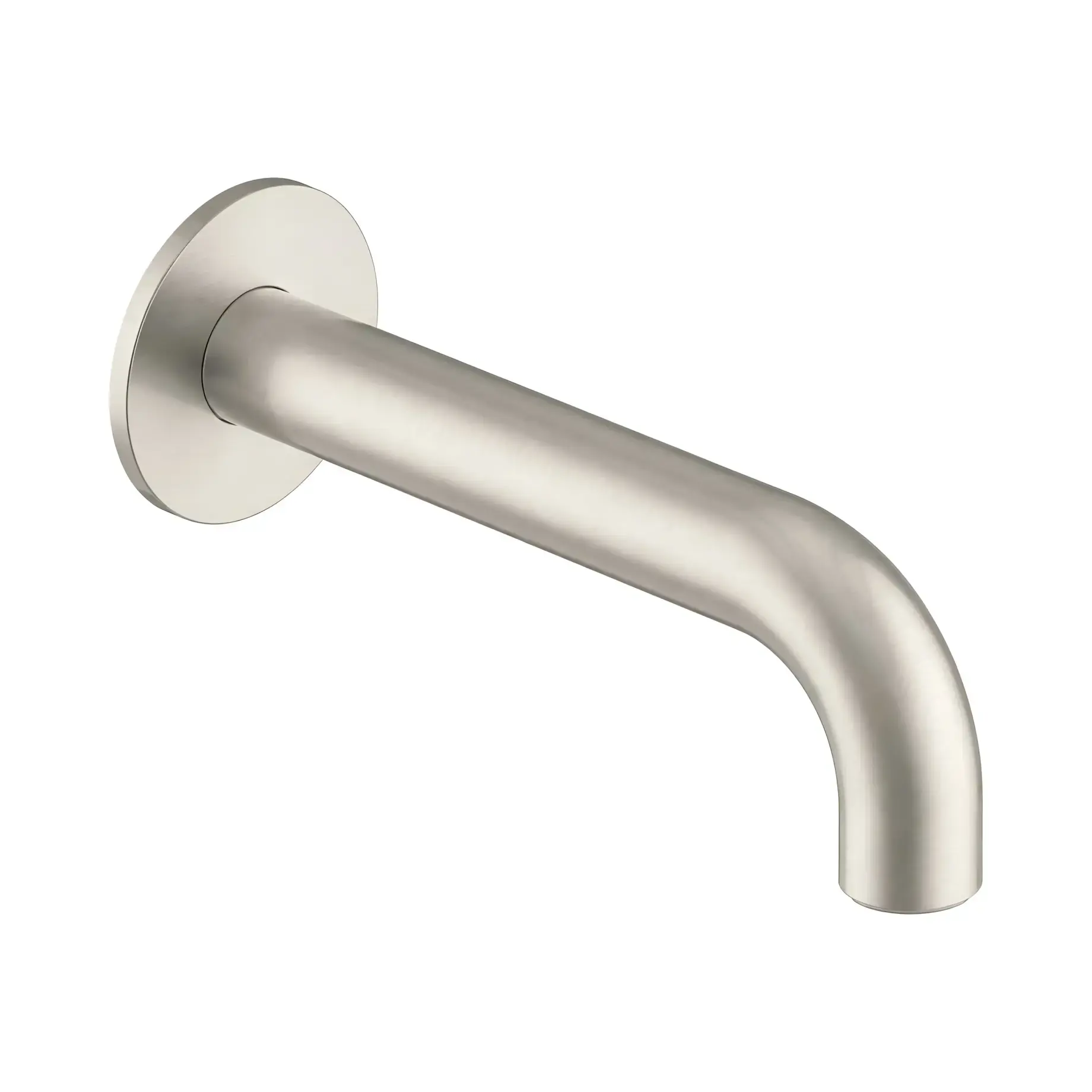 Вилив для ванни Teo Line Bossini Z00747000094005 Brushed Nickel — вид на білому тлі