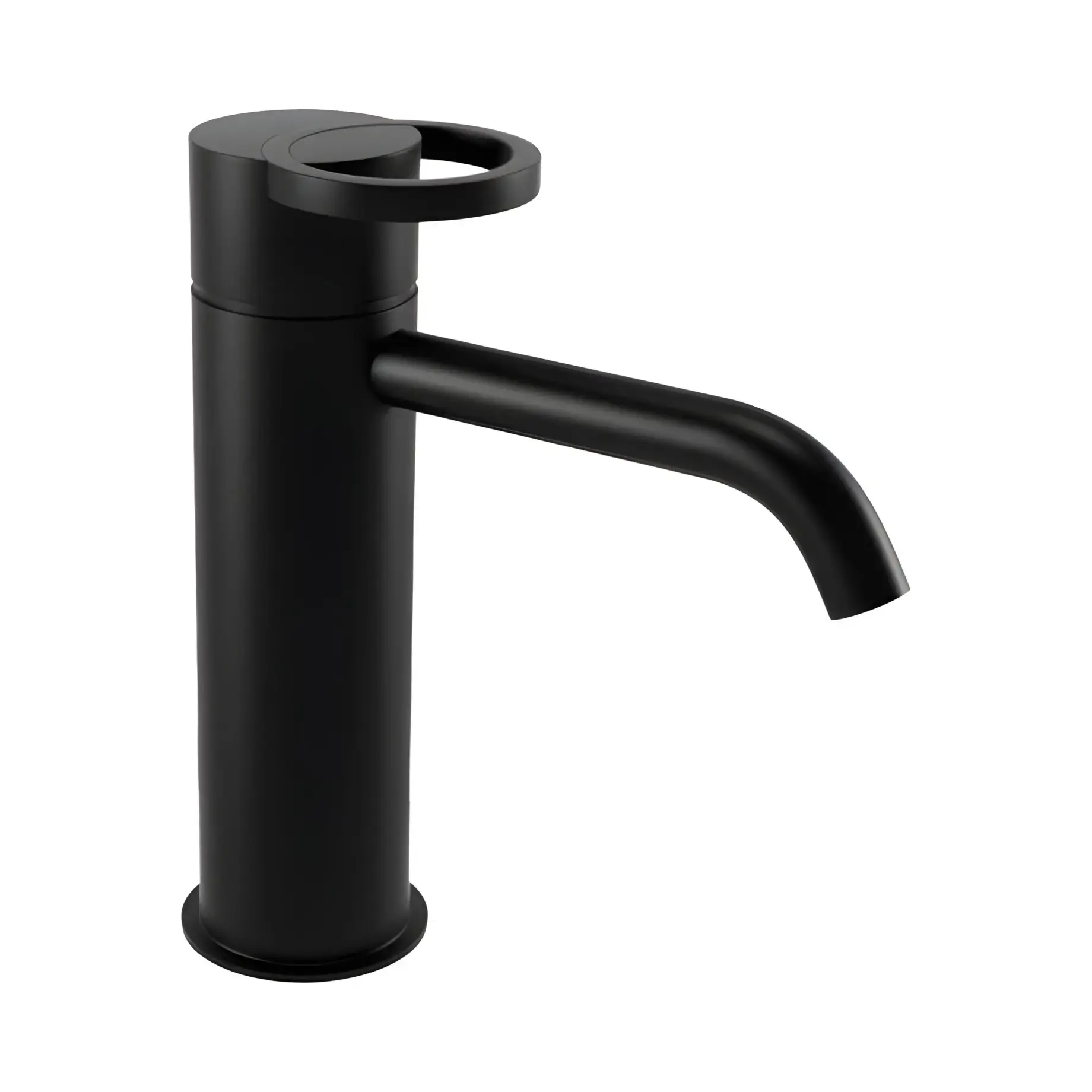 Змішувач для раковини B-Color Bugnatese 6719SCNE Matt Black — вид на білому тлі