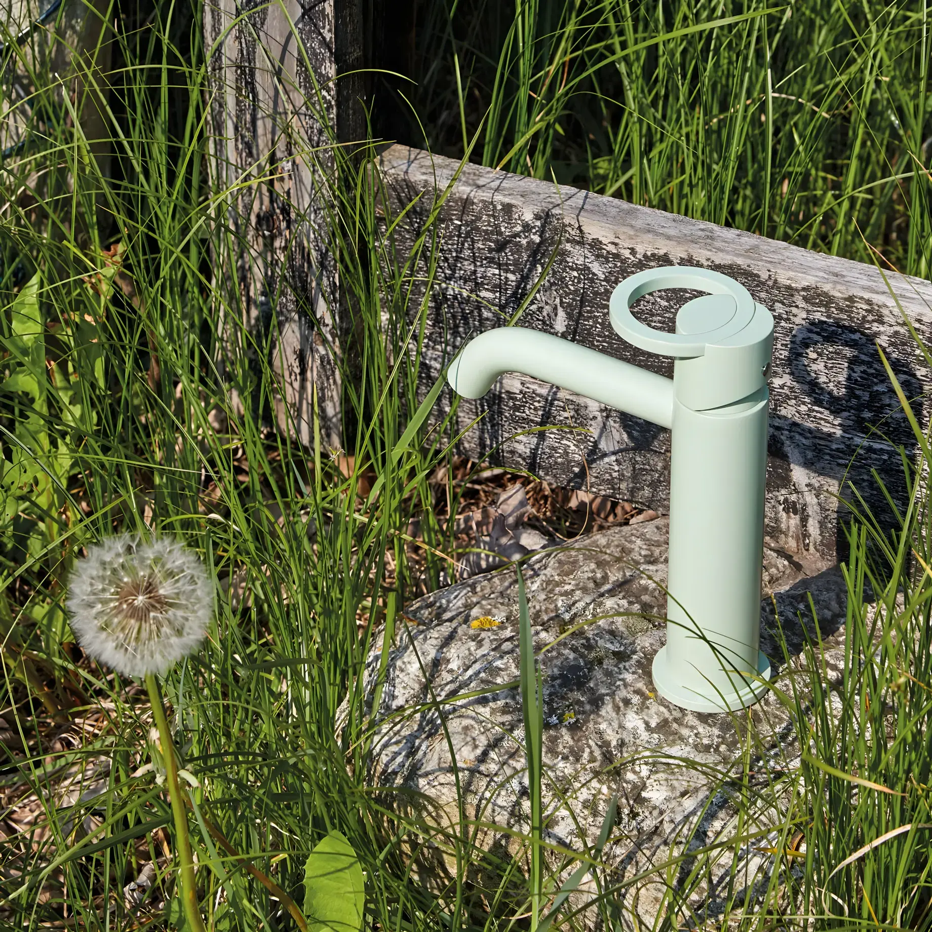 Змішувач для раковини B-Color Bugnatese 6719SCVP Pastel Turquoise — бічний ракурс