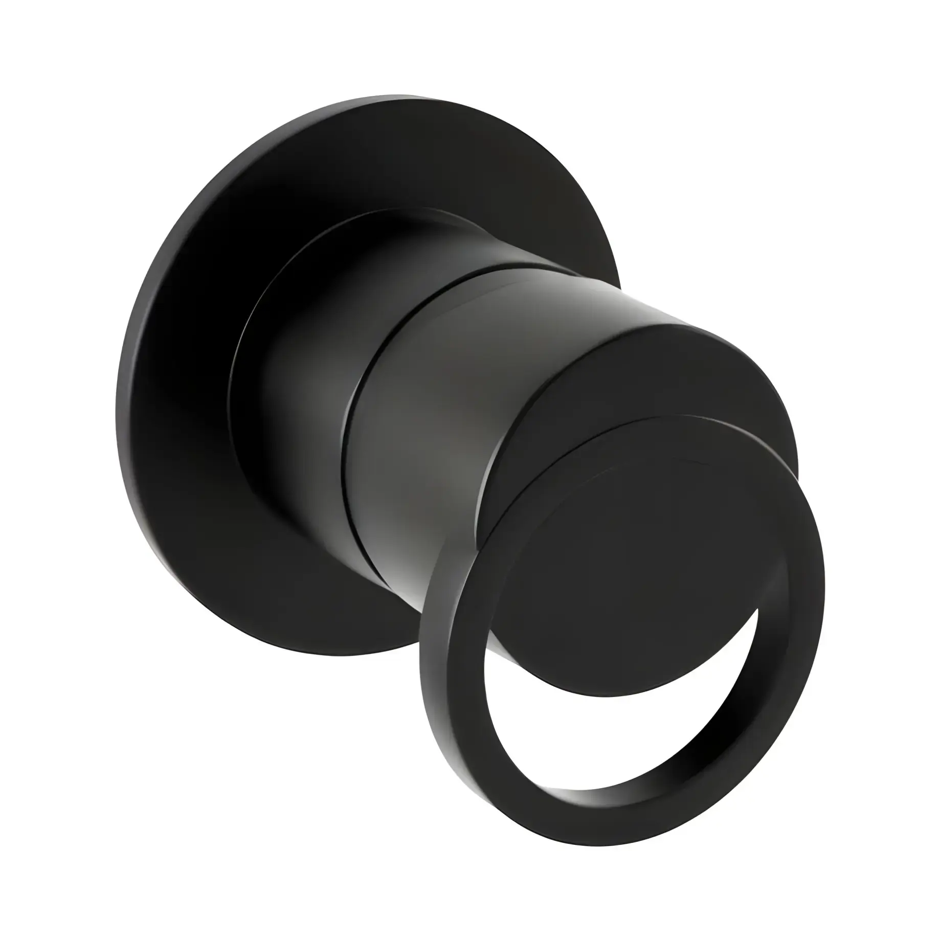Змішувач для душу B-Color Bugnatese 6730NE Matt Black — вид на білому тлі