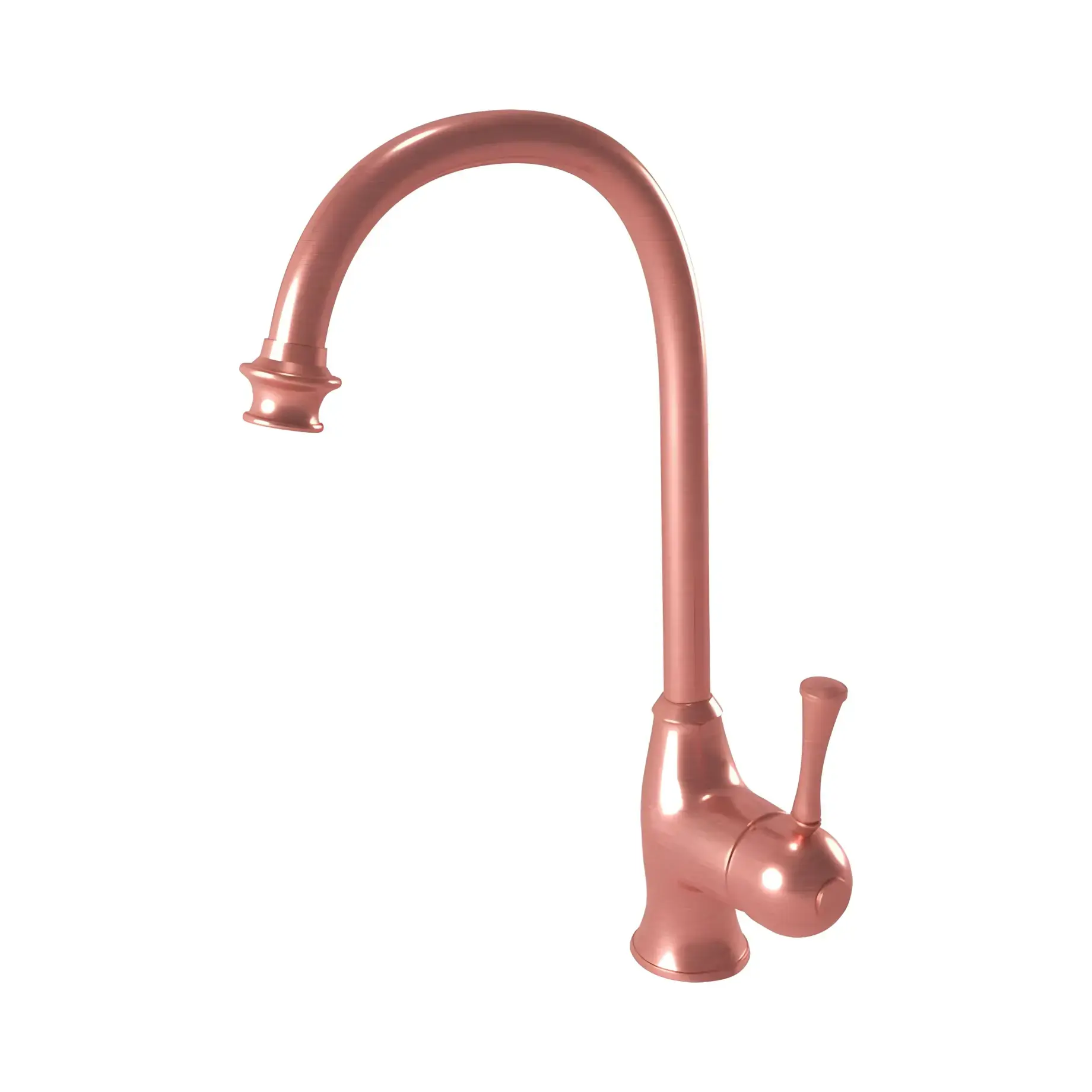 Змішувач для кухні Denver Bugnatese 6481RA Copper — вид на білому тлі